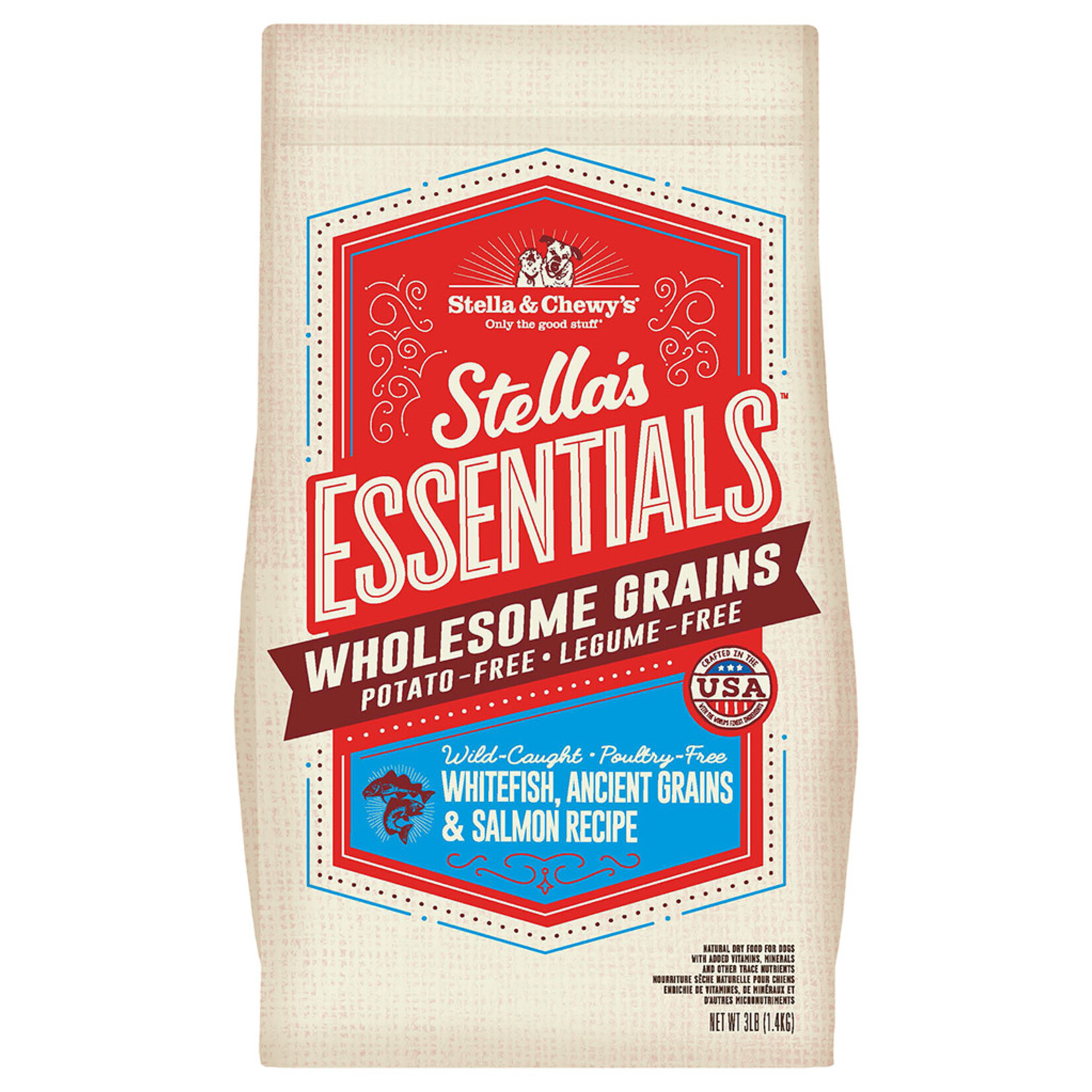 Stella & chewy's Stella & Chewy's Essentials Whitefish, Salmon & Grains 25LB