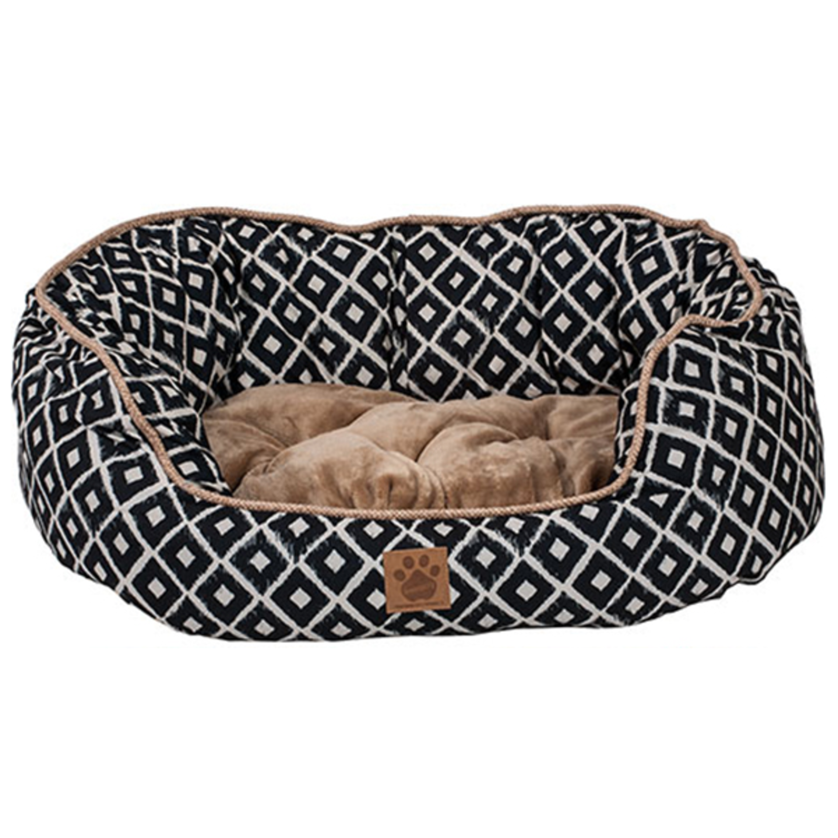 Snoozzy Snz Ikat Daydreamer Bed Navy 32x25x9.5"