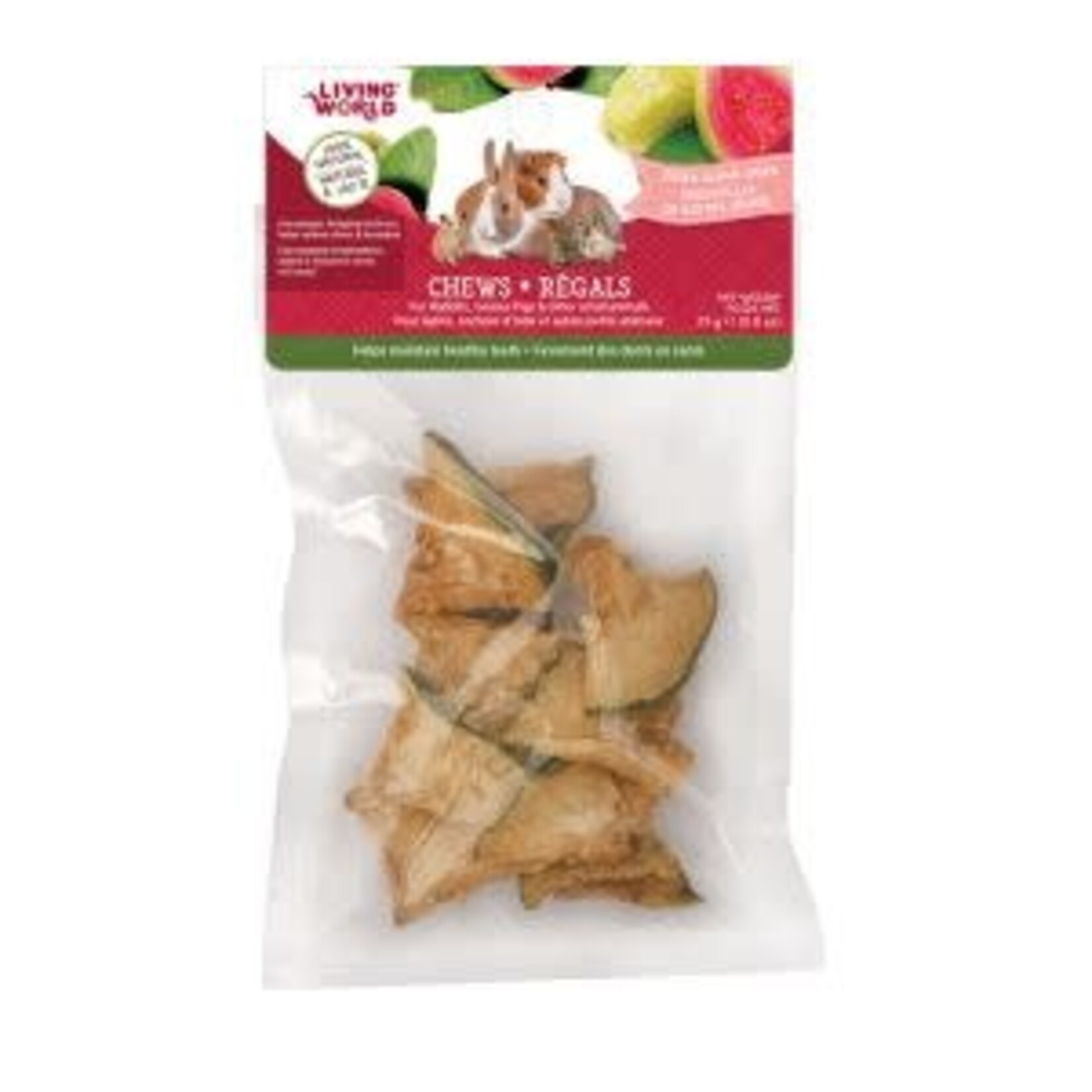 LIVING WORLD Living World Small Animal Chews - Guava Chips- 10 pieces