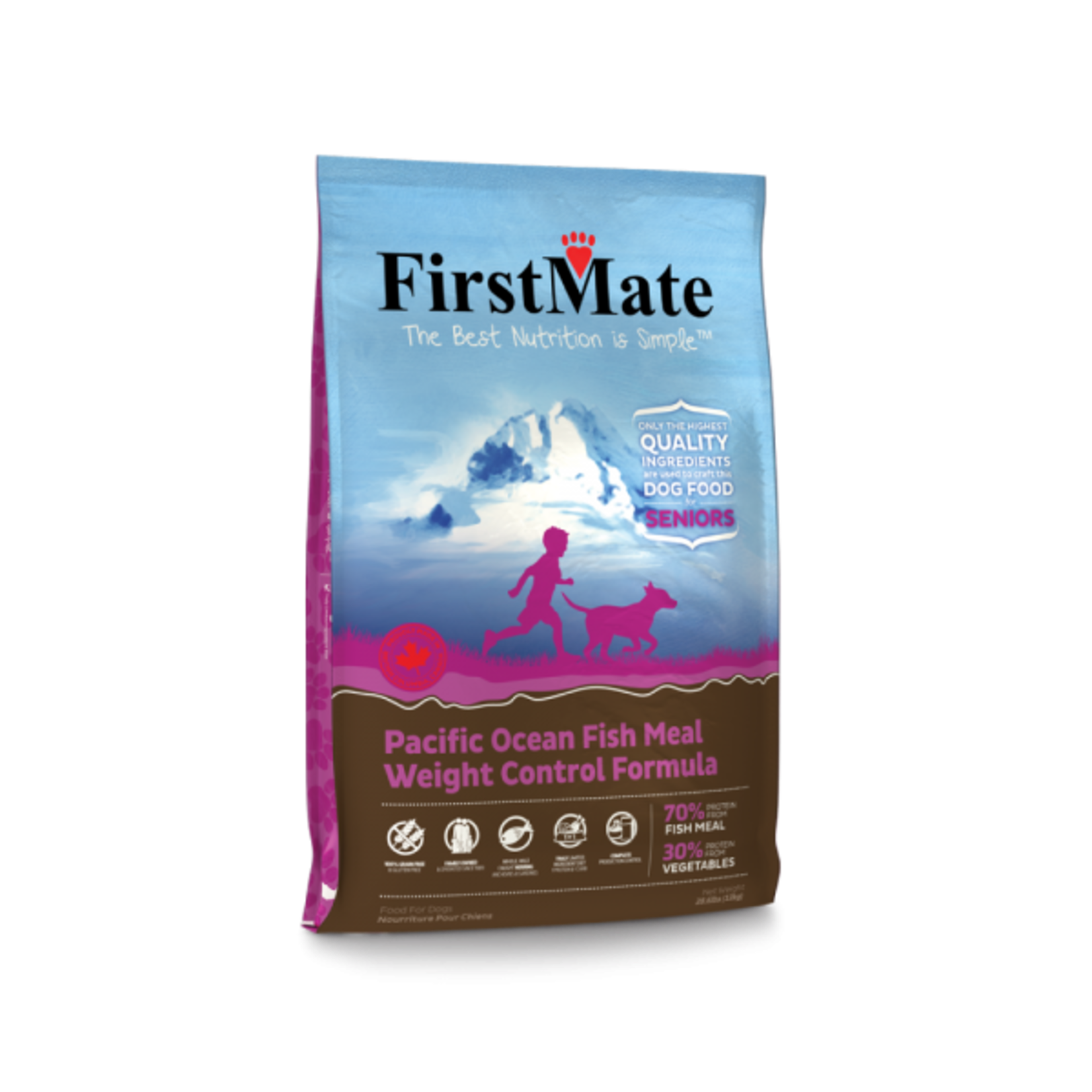 First Mate FirstMate Dog GF Weight Control Senior Fish 5 lb