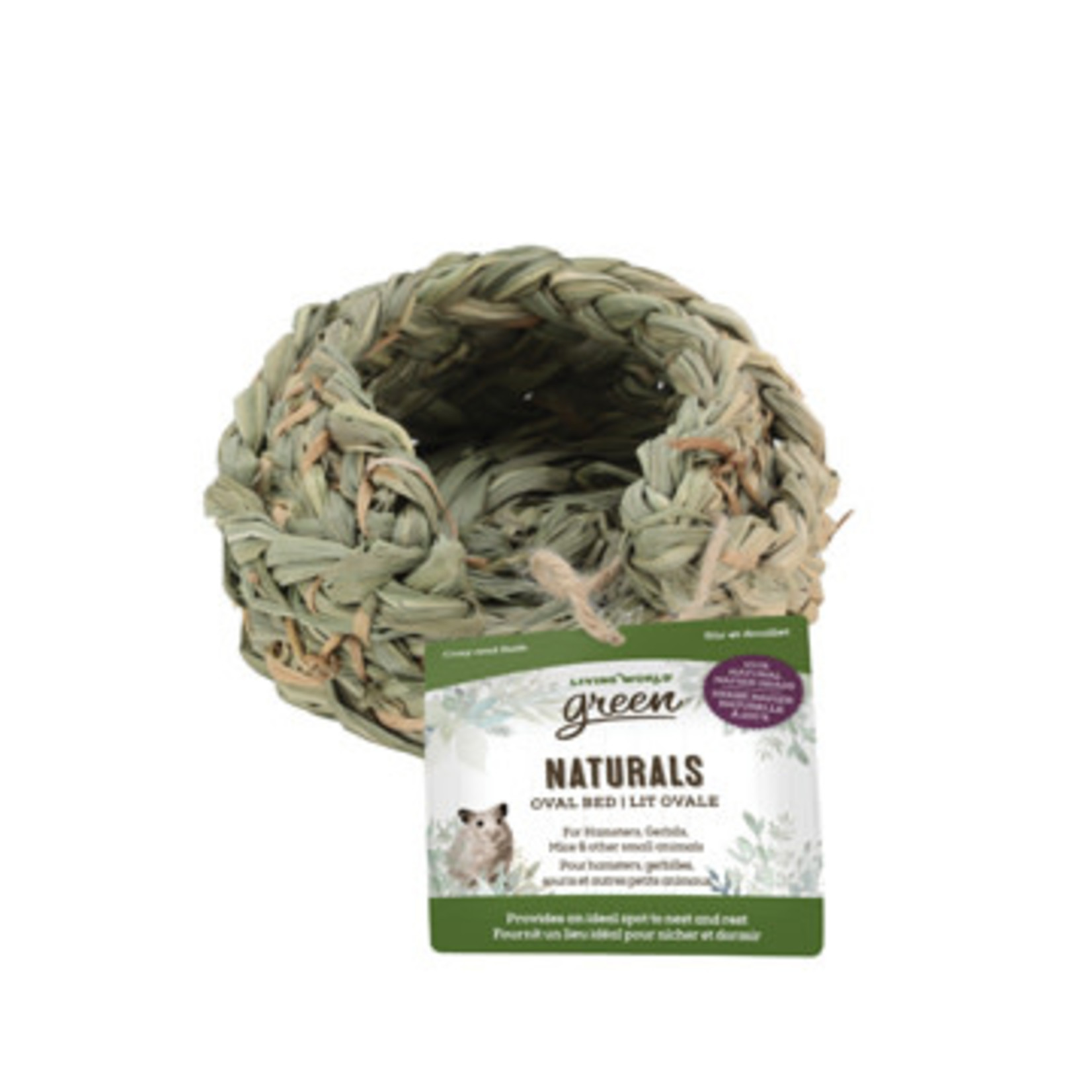 LIVING WORLD Living World Green Naturals Oval Bed