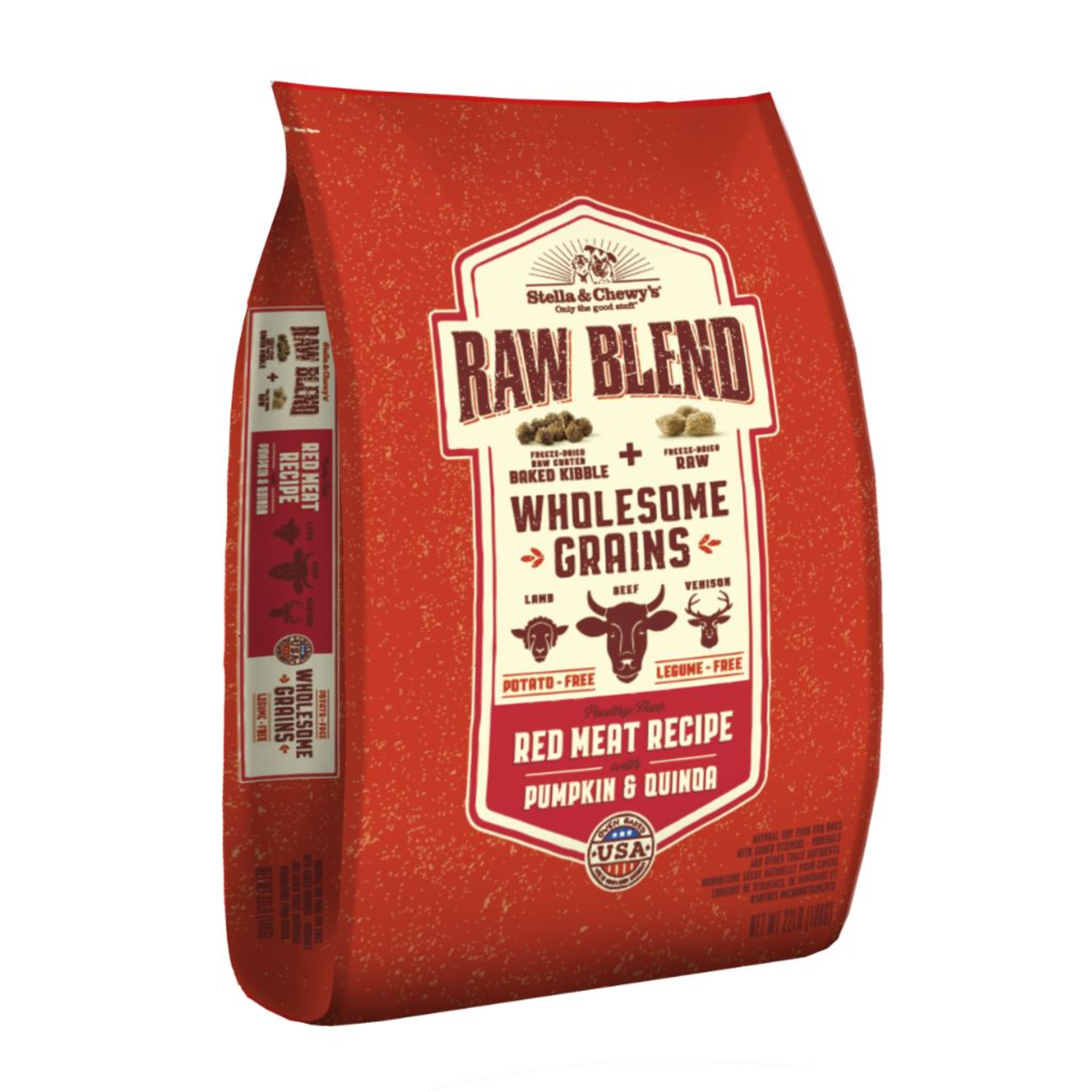 Stella & chewy's Stella & Chewy's Raw Blend Wholesome Grain Lamb, Beef & Venison 22LB
