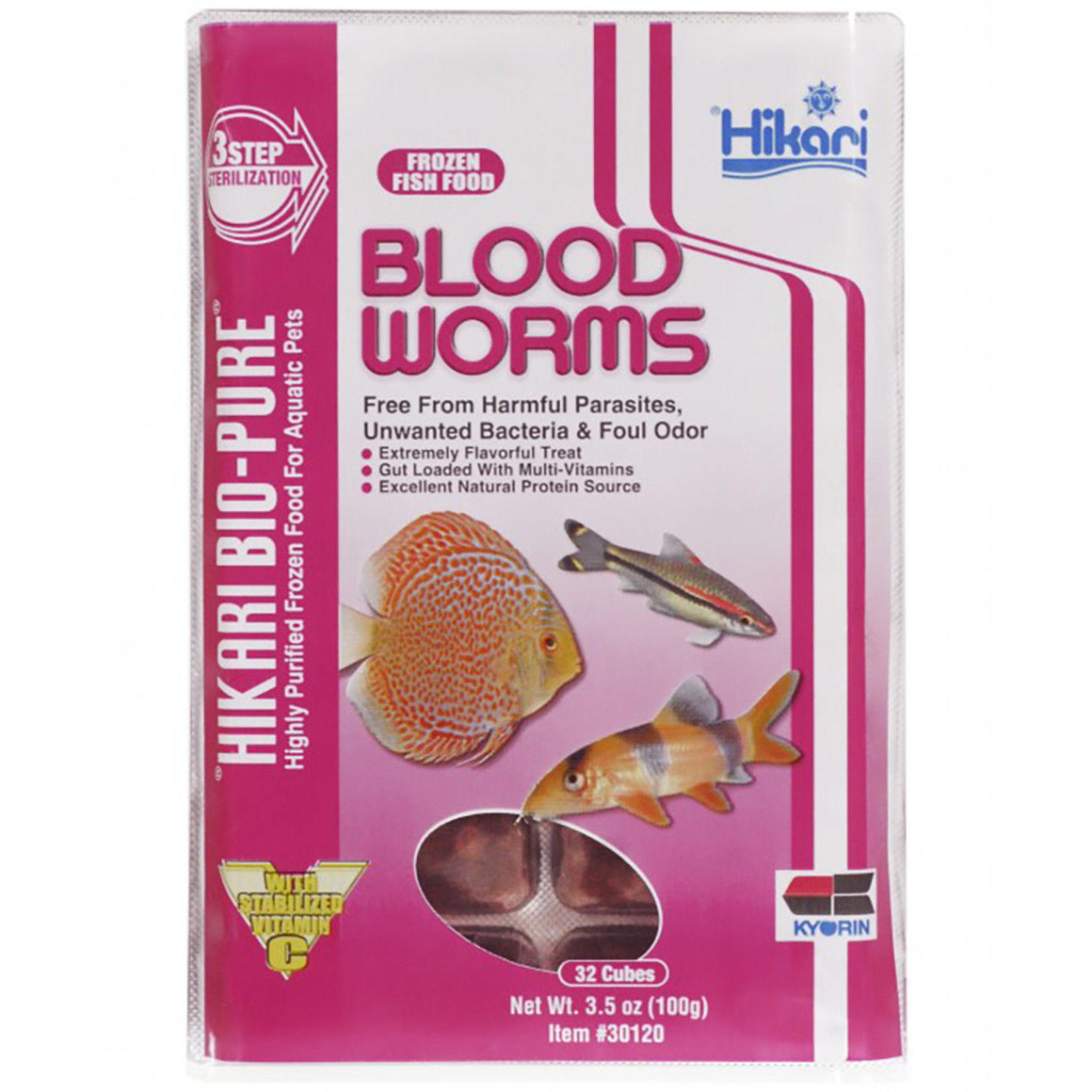 HIKARI USA INC. Frz Blood Worms 3.5oz cube