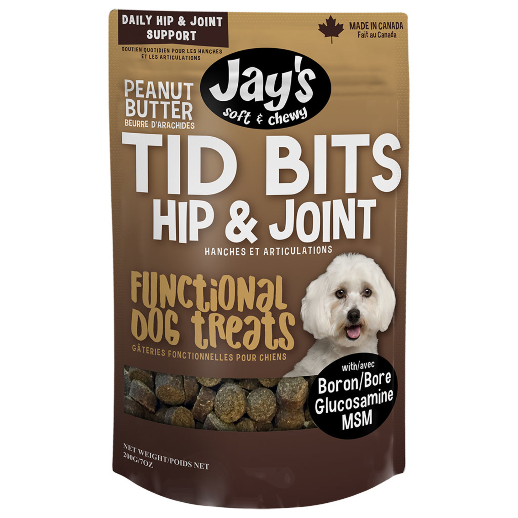 Jay's Jay's Tid Bits Peanut Butter Hip & Joint 200GM
