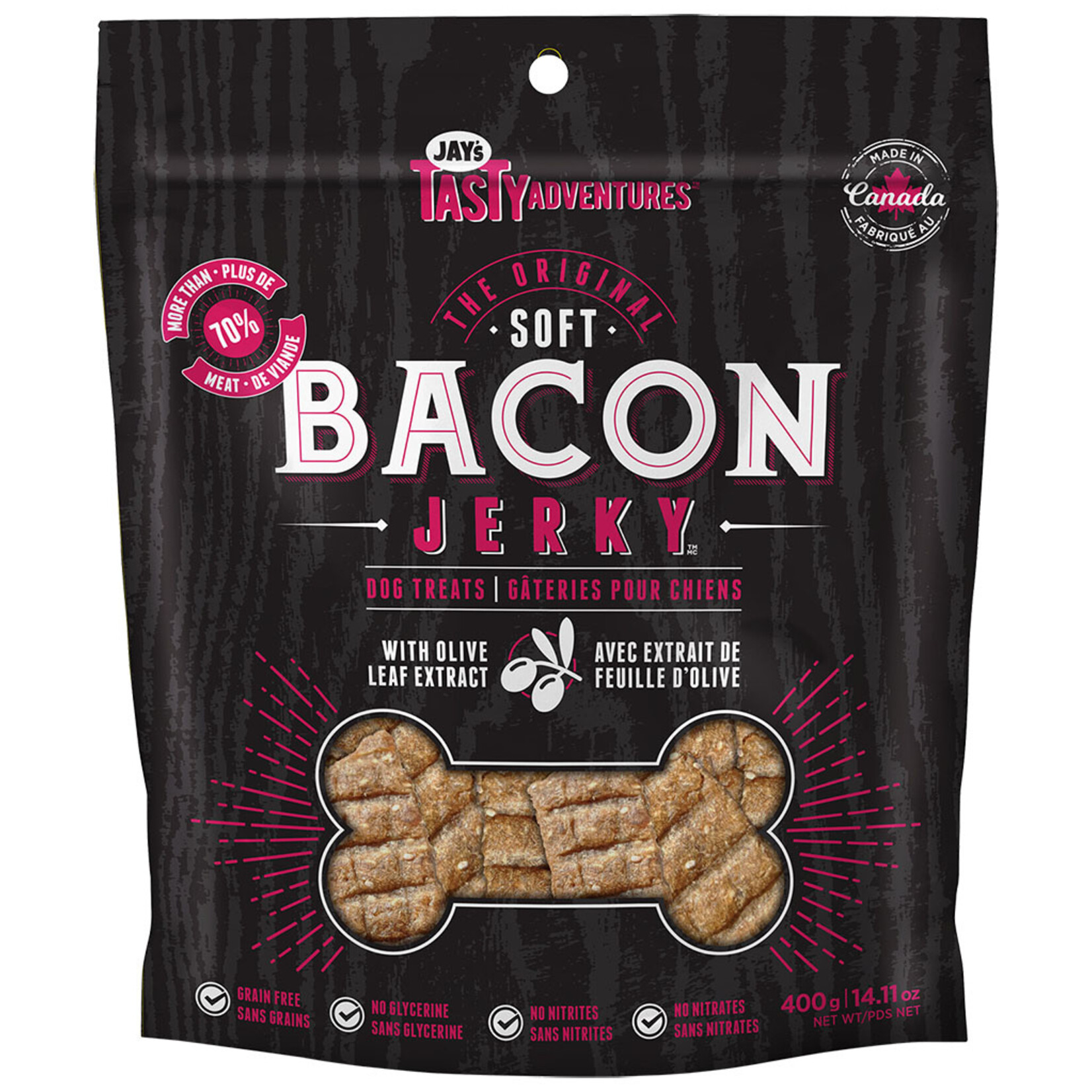 Jay's Jay's Original Soft Bacon Jerky 400GM