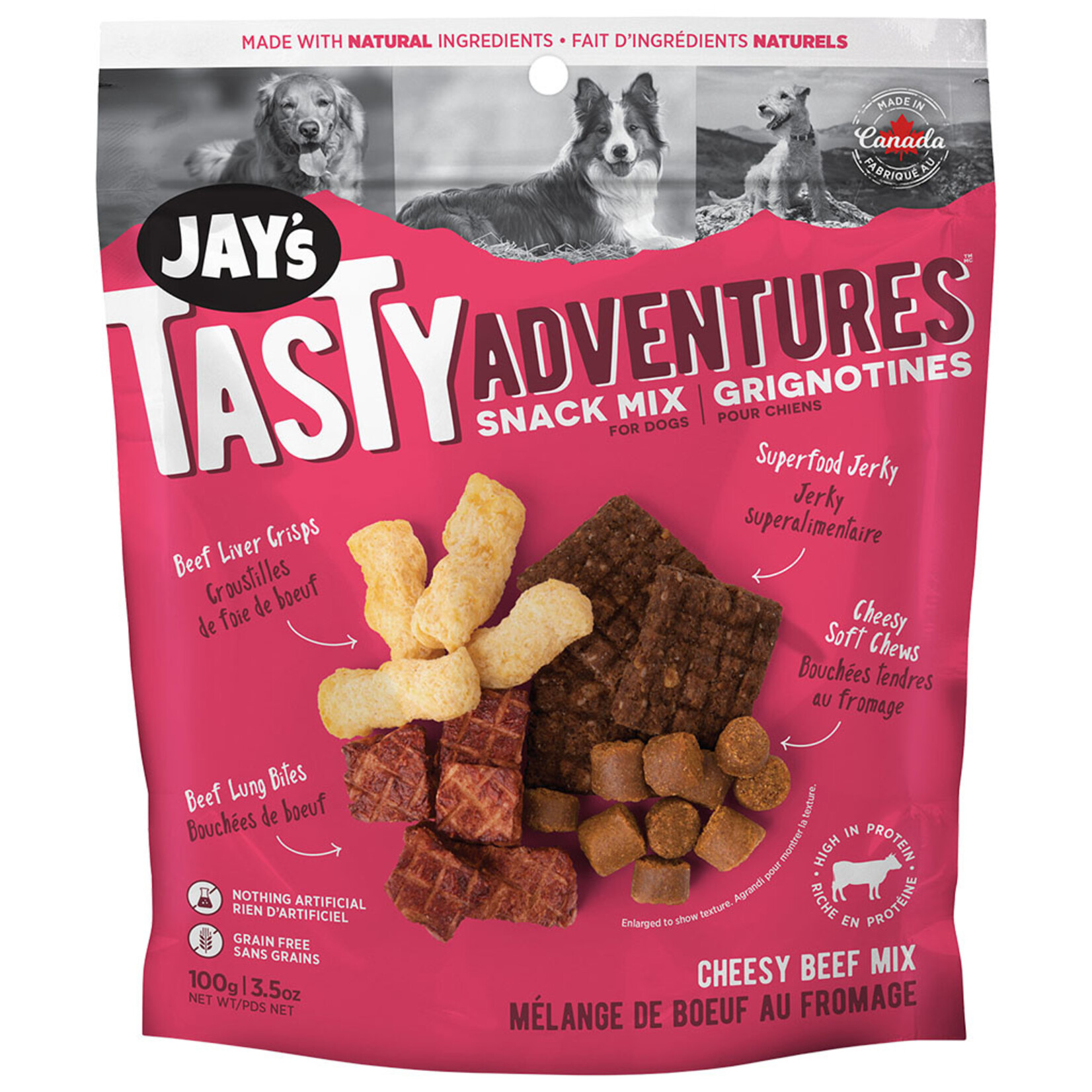 Jay's Cheesy Beef Snack Mix 100GM