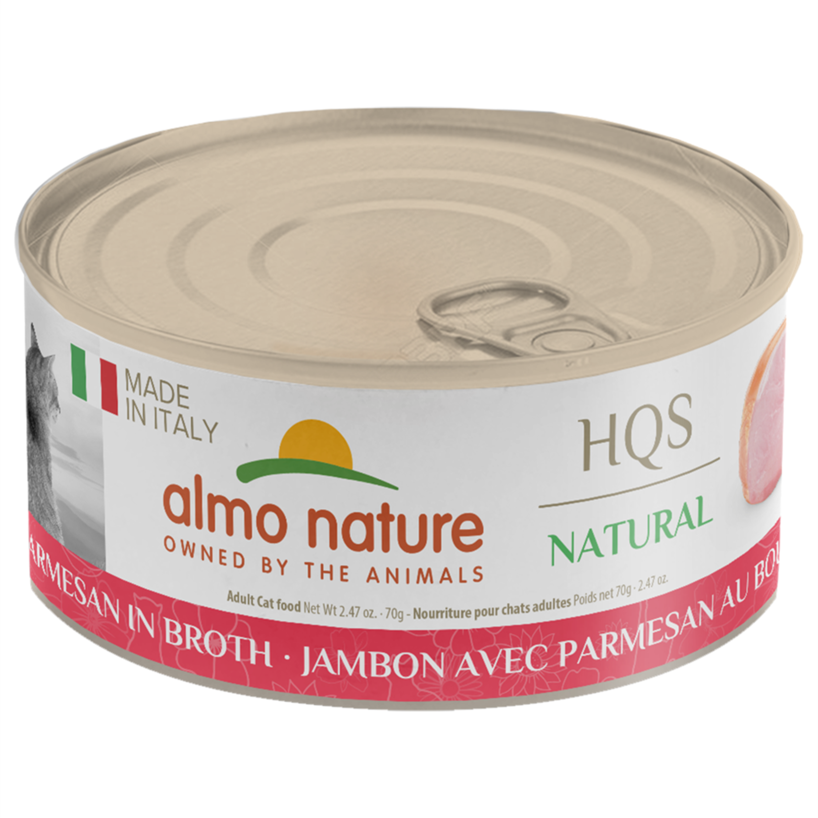 Almo Nature Made in Italy Ham, Parmesan Broth 70GM