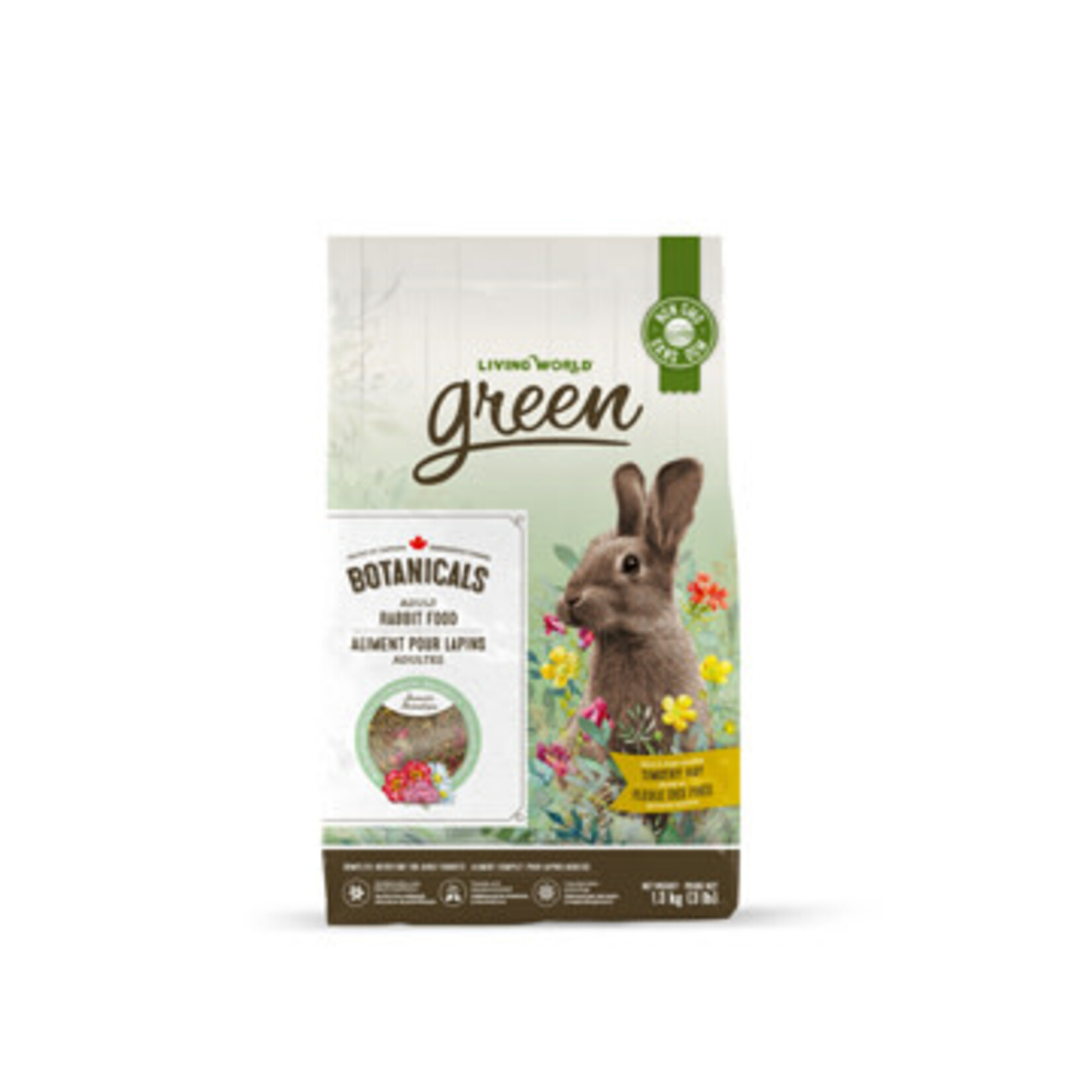 LIVING WORLD Living World Green Botanicals Adult Rabbit Food - 1.36 kg (3 lbs)