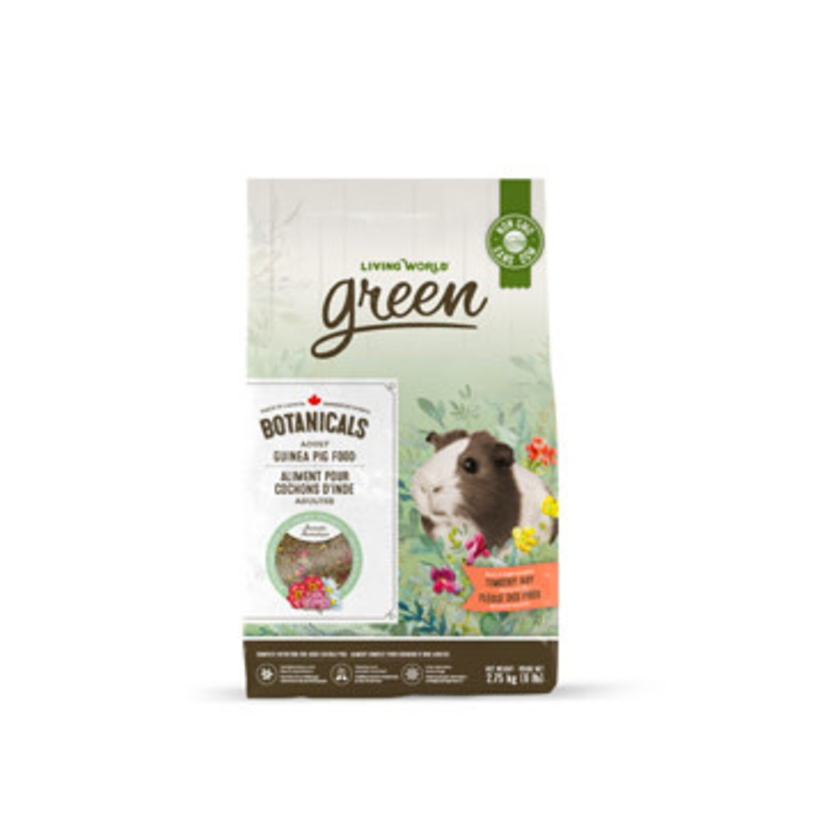 LIVING WORLD Living World Green Botanicals Adult Guinea Pig Food - 2.75 kg (6 lbs)