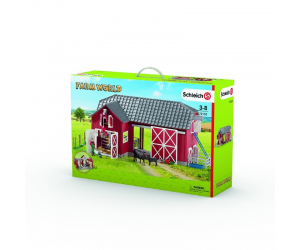 SCHLEICH FARM WORLD LARGE RED BARN w ANIMALS ACC Northern Pet Emporium