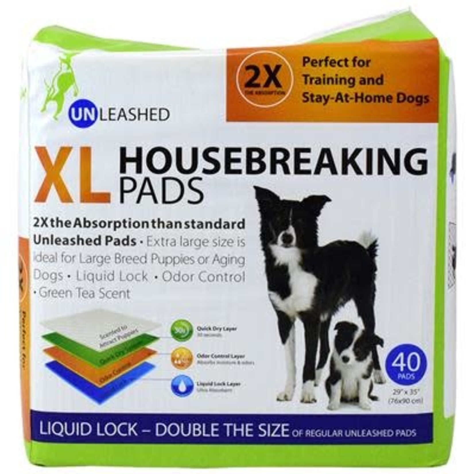 UNLEASHED UNLEASHED Housebreaking Pads XL 40pk