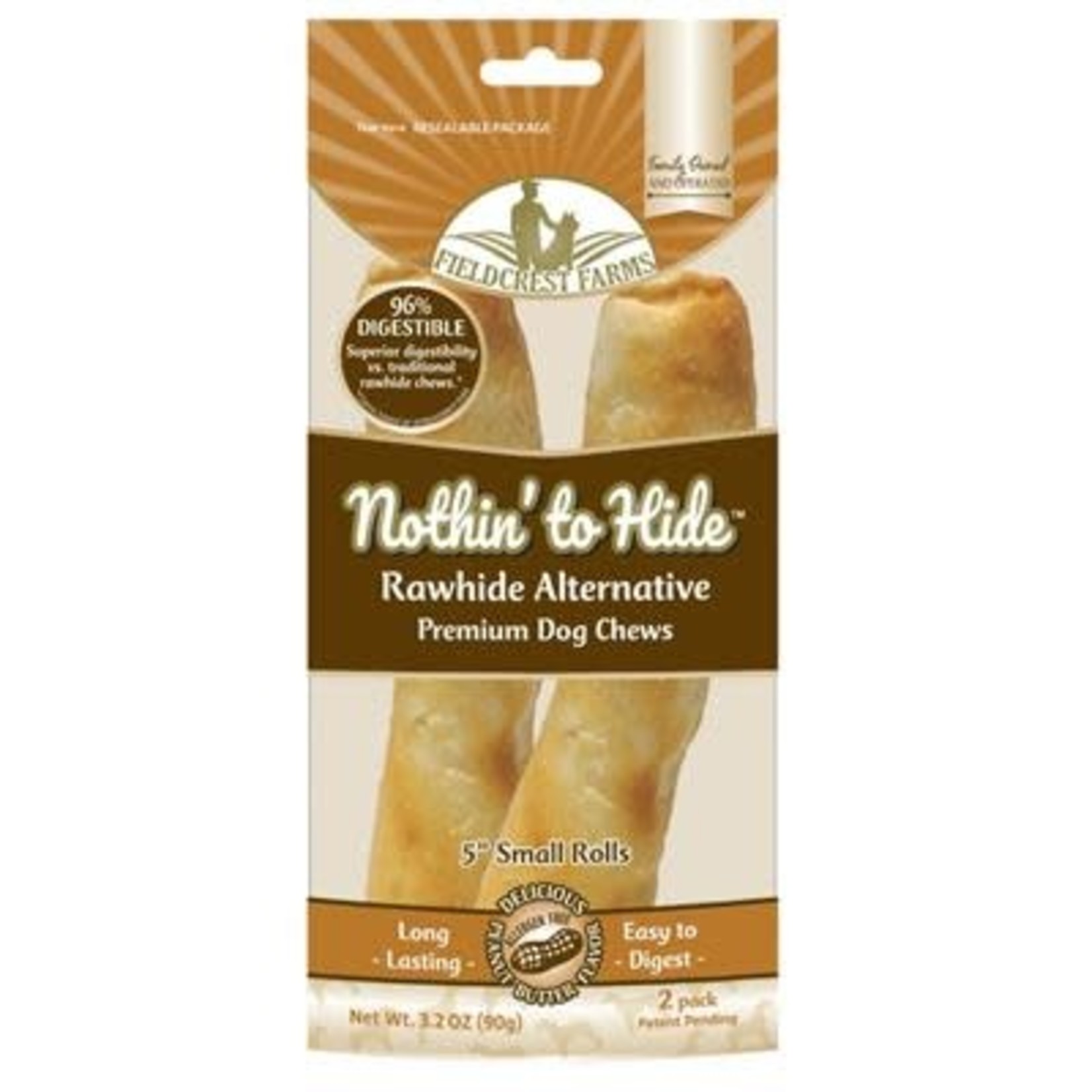 NOTHIN TO HIDE NOTHING TO HIDE Roll Peanut Butter Small 5" 2PK