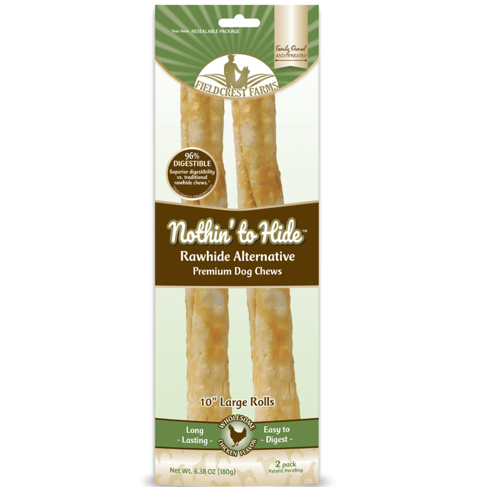 NOTHIN TO HIDE NOTHING TO HIDE Roll Chicken Large 10" 2PK