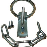 Gate Latch with Bucket Holder