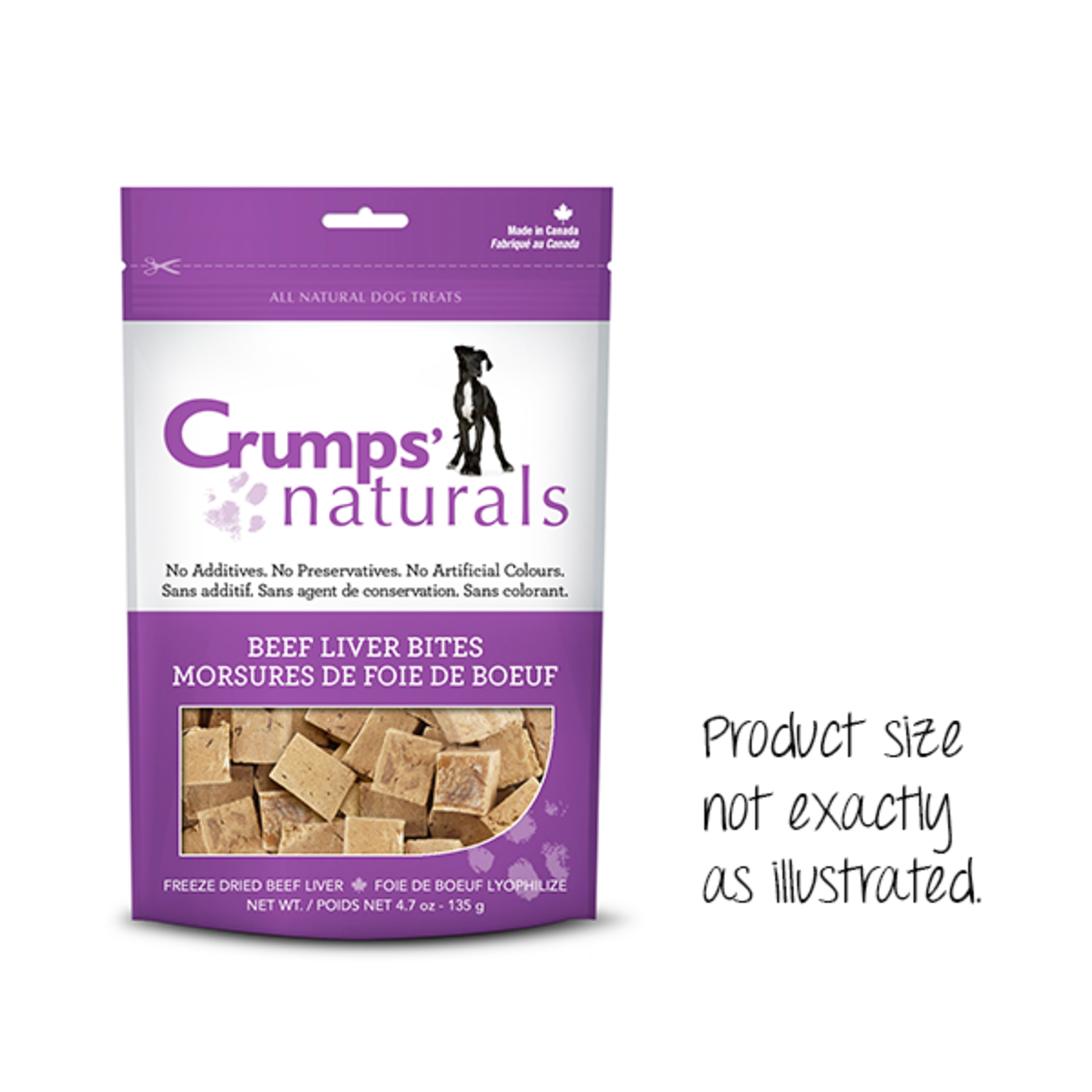 Crump's Naturals Crumps Beef Liver Bites 10oz /280g
