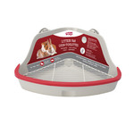 LIVING WORLD Living World Small Animal Corner Litter Pan - Gray - Small - 32 cm L x 22 cm W x 14.5 cm H (12.5 x 8.6 x 5.7 in)