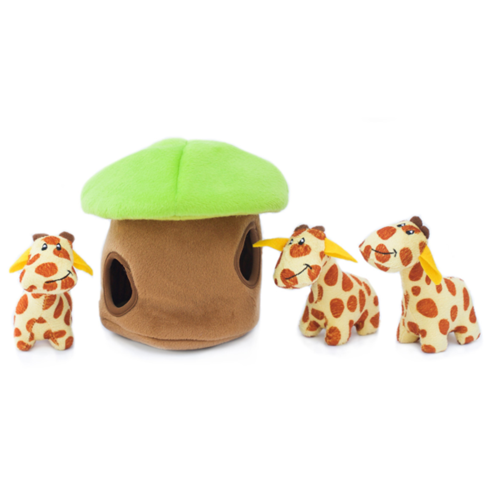 Zippy Paw ZippyPaws Burrow Squeaker Toy Giraffe Lodge