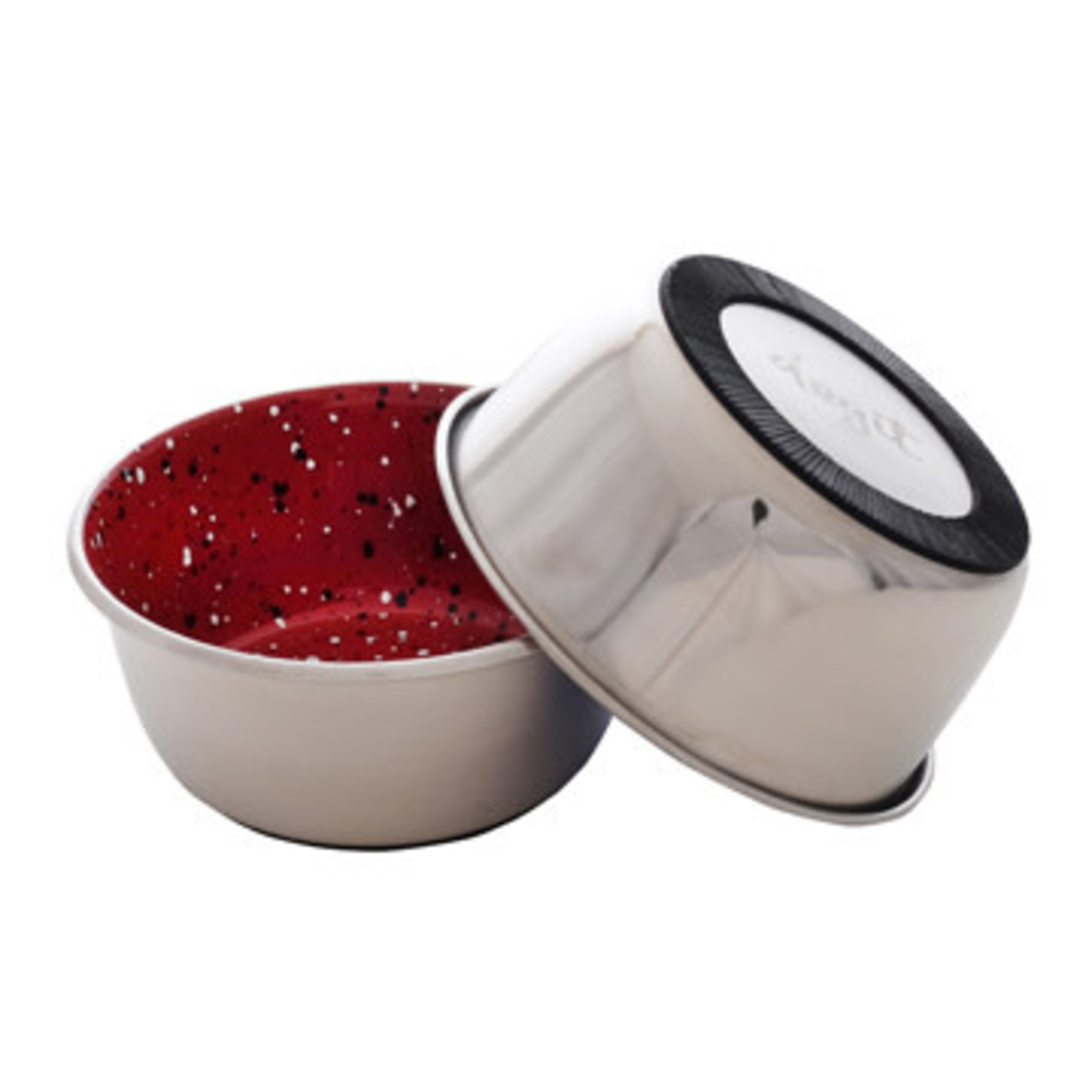 DogIt Dogit Stainless Steel Non-Skid Dog Bowl - Red Speckle - 950 ml (32 fl.oz.)