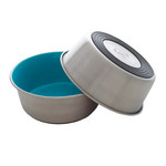 DogIt Dogit Stainless Steel Non-Skid Dog Bowl - Blue - 1.15 L (39 fl.oz.)