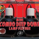 ZOO MED LABORATORIES Zoo Med Mini Combo Deep Dome Lamp To 100 watt On Off Switches