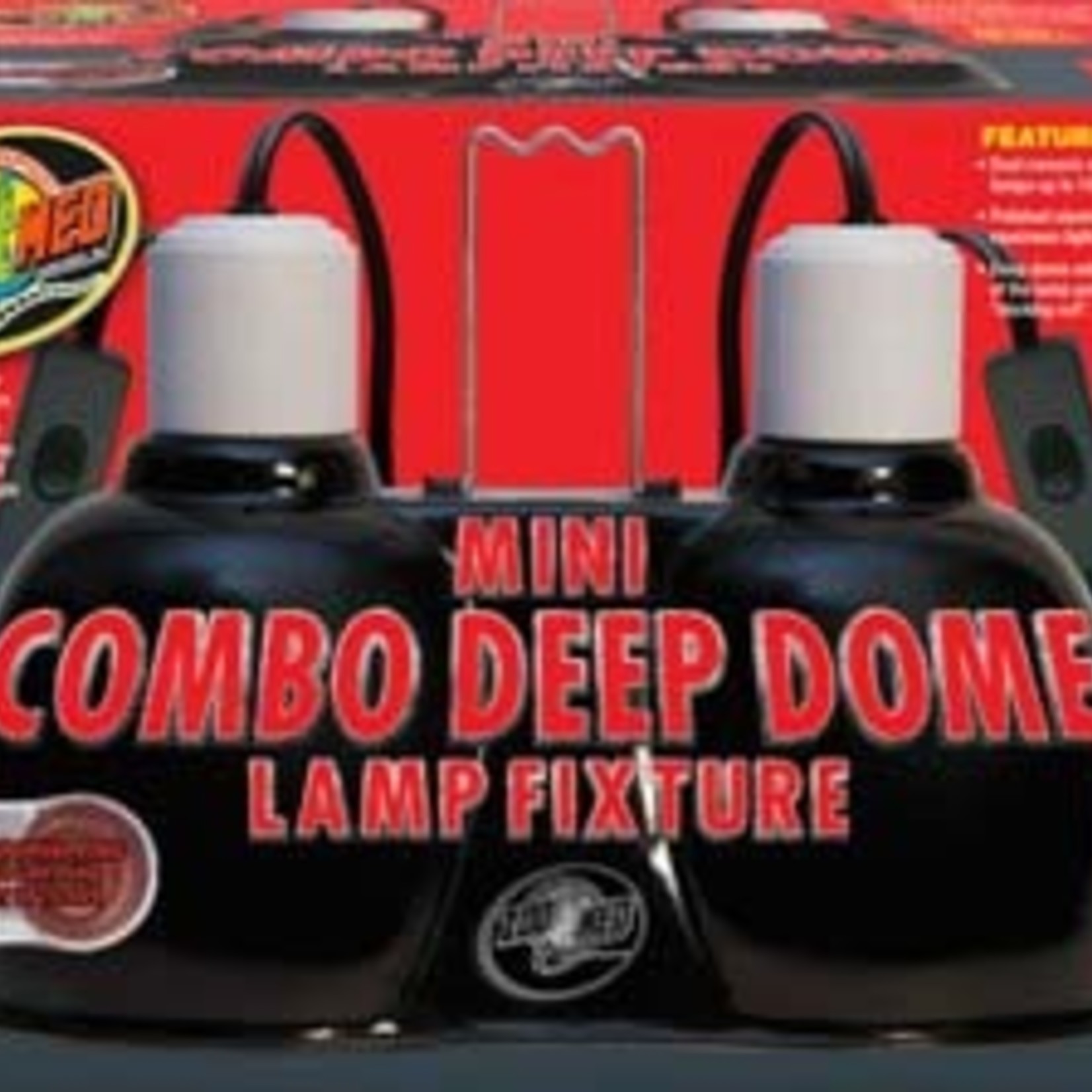 ZOO MED LABORATORIES Zoo Med Mini Combo Deep Dome Lamp To 100 watt On Off Switches