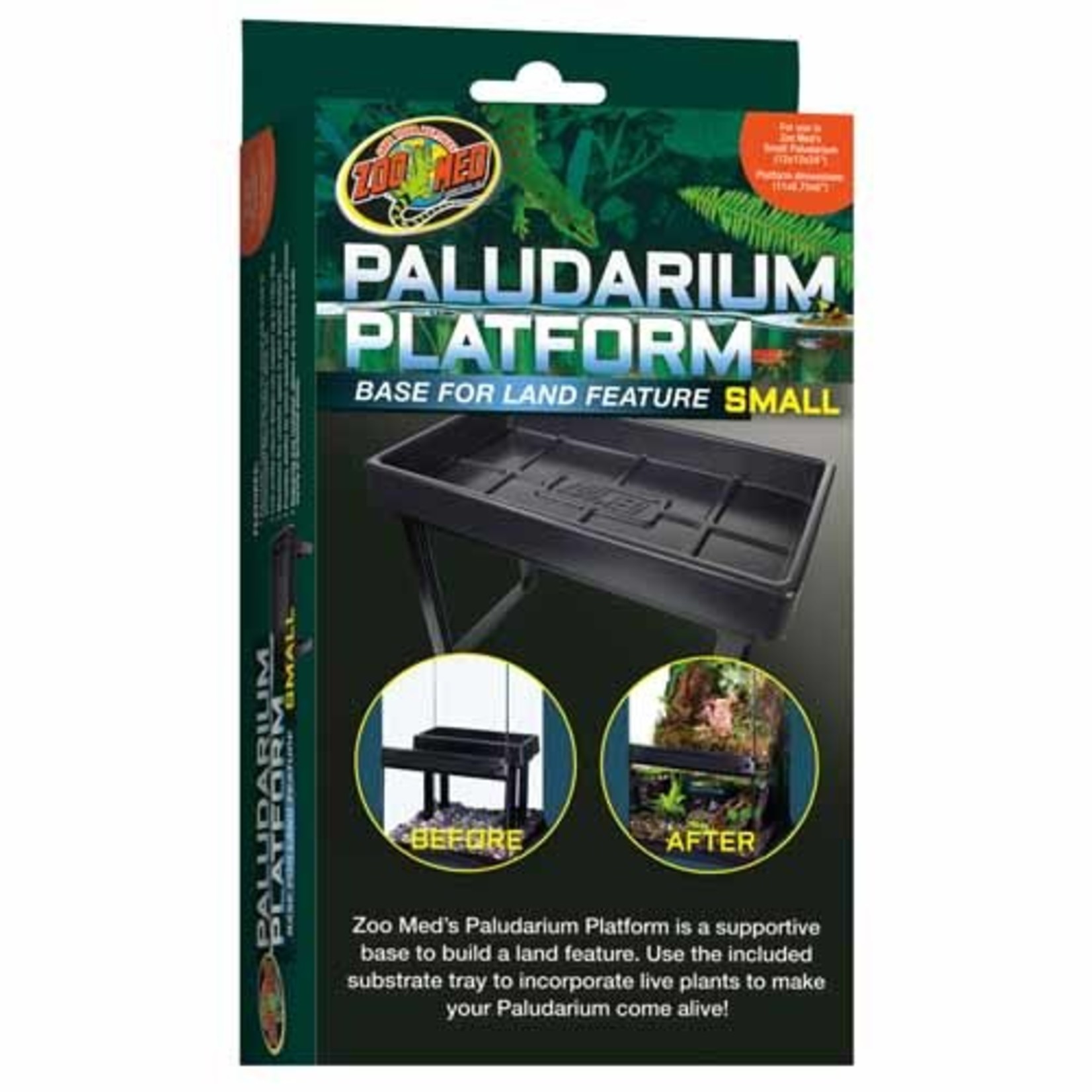ZOO MED LABORATORIES ZooMed Paludarium Platform Small 12 inch x 12 inch x 24 inch Supports up to 11lbs