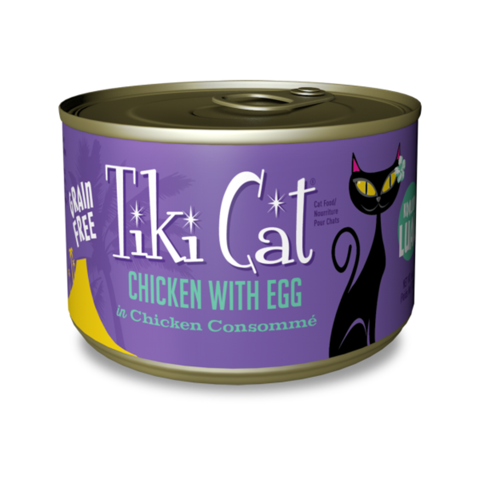 Tiki Pets Tiki Cat Luau GF Koolina Chicken Egg 6 oz