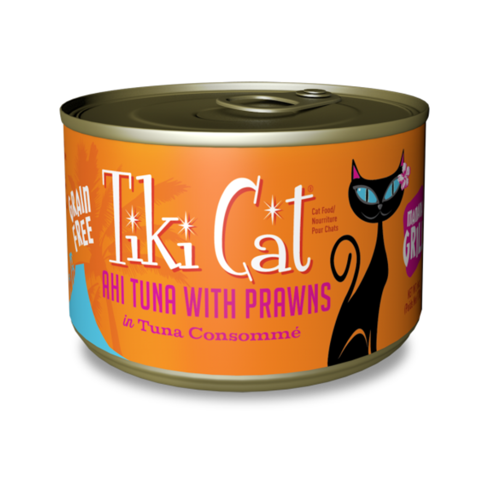 Tiki Pets Tiki Cat Hawaiian Grill GF Manana Ahi Tuna/Prawns 6 oz