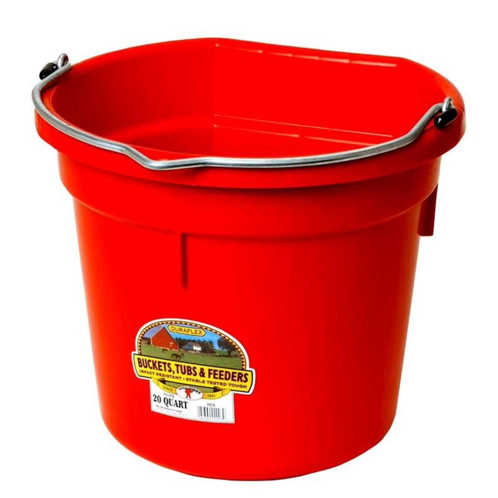 MILLER MFG CO INC       P Red Flat Back Bucket