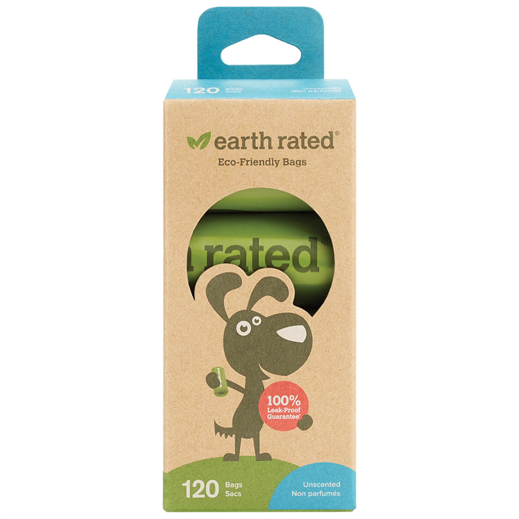 Earth Rated Unscented Refill Bags | 8 Rolls 120 Bags