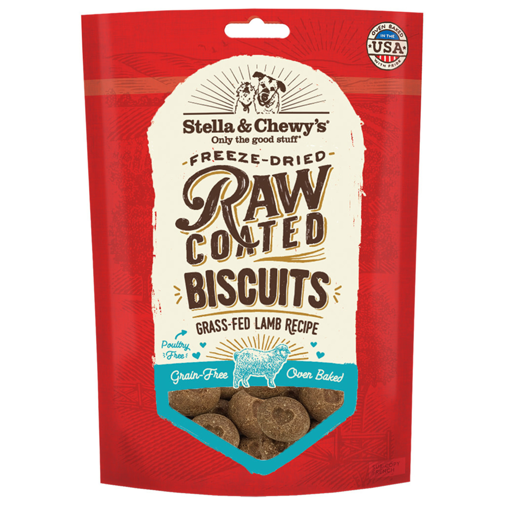 Stella & chewy's SC FD Raw Coated Biscuits Lamb 9OZ
