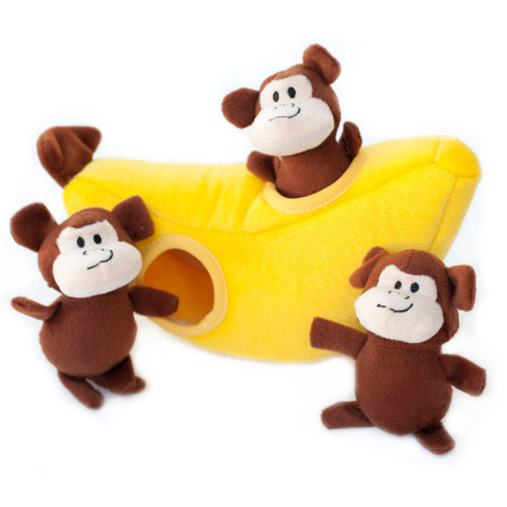 Zippy Paw Zippy Paws Burrow Squeaker Toy Monkey n Banana