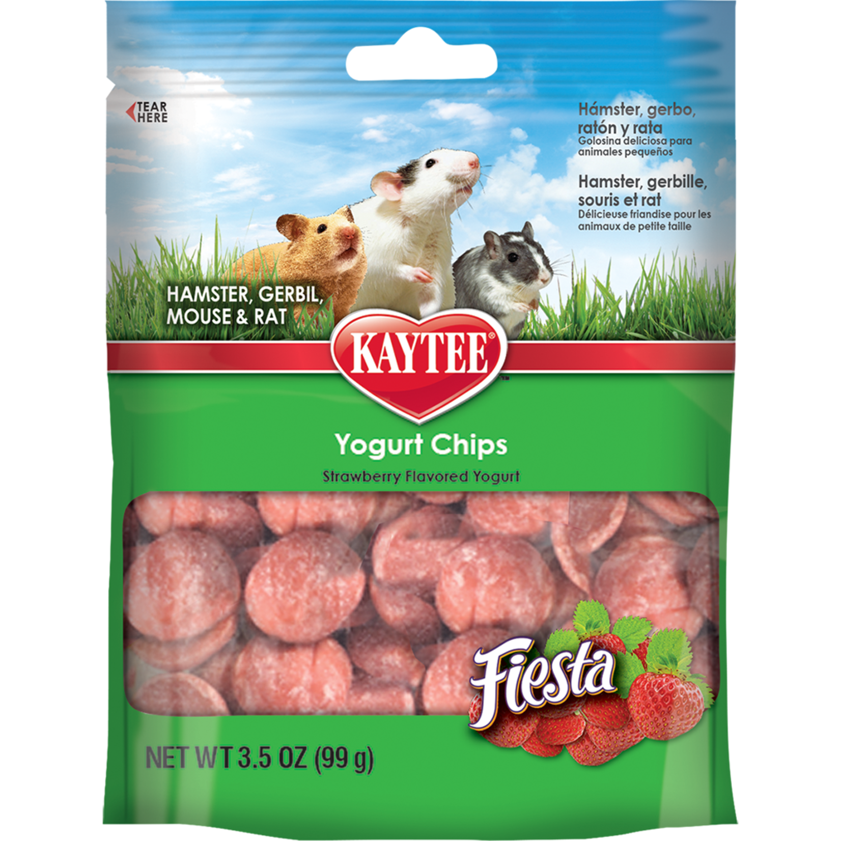 KAYTEE PRODUCTS INC Fiesta Strawberry Yogurt Chip Small Animal 3.5OZ