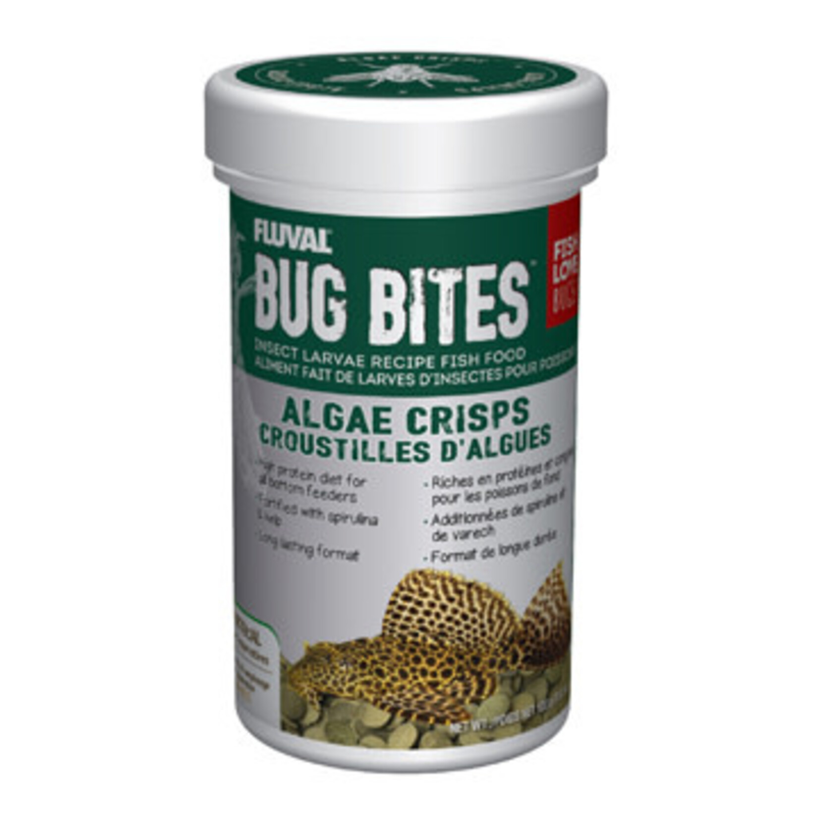 Fluval Fluval Bug Bites Algae Crisps - 100 g (3.52 oz)