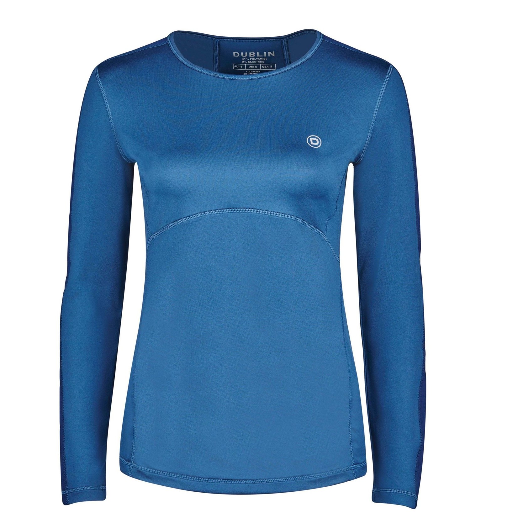 WEATHERBEETA DUBLIN PEGASUS LONG SLEEVE TECH TOP NAVY POSEIDON LADIES XSMALL