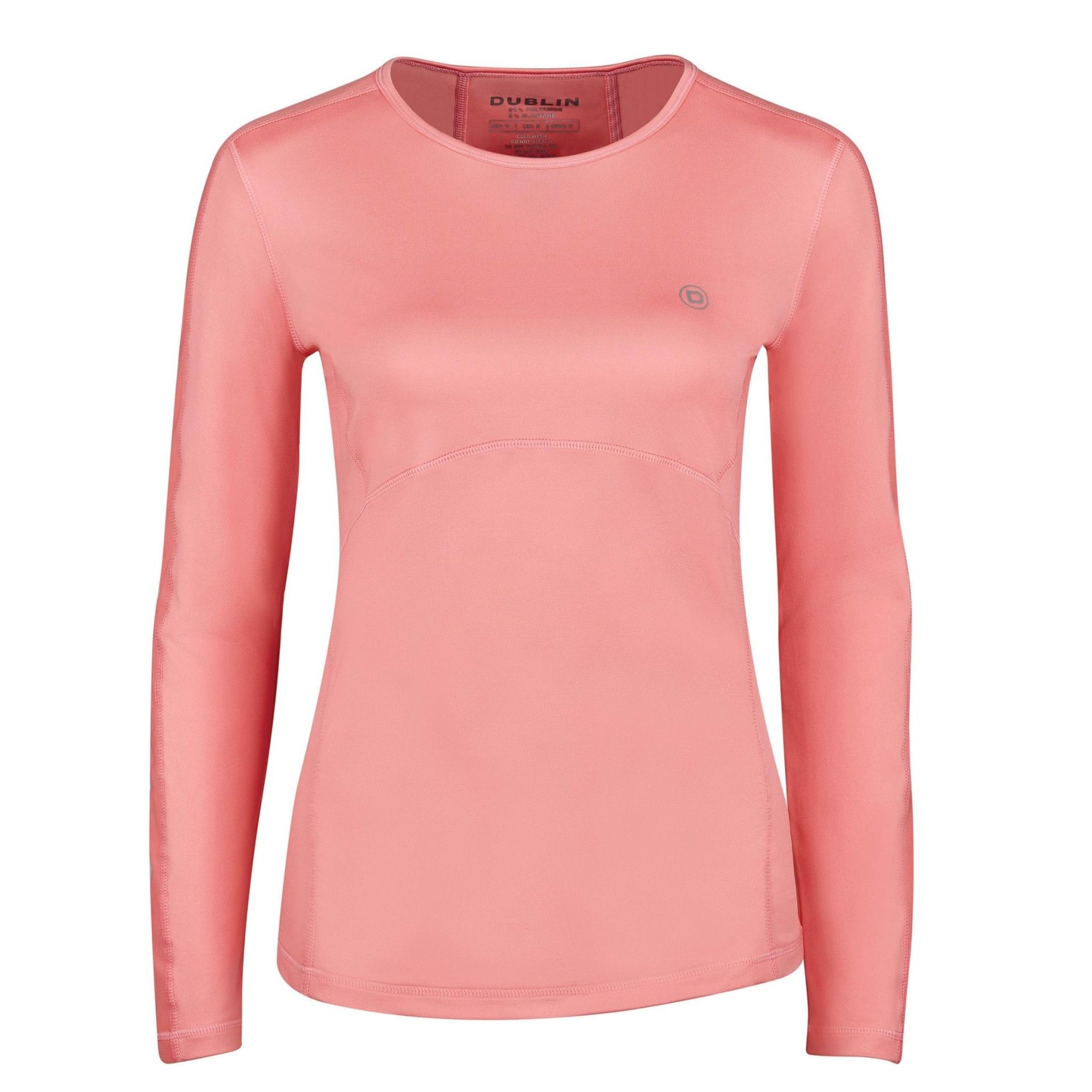 WEATHERBEETA DUBLIN PEGASUS LONG SLEEVE TECH TOP PINK LADIES XSMALL