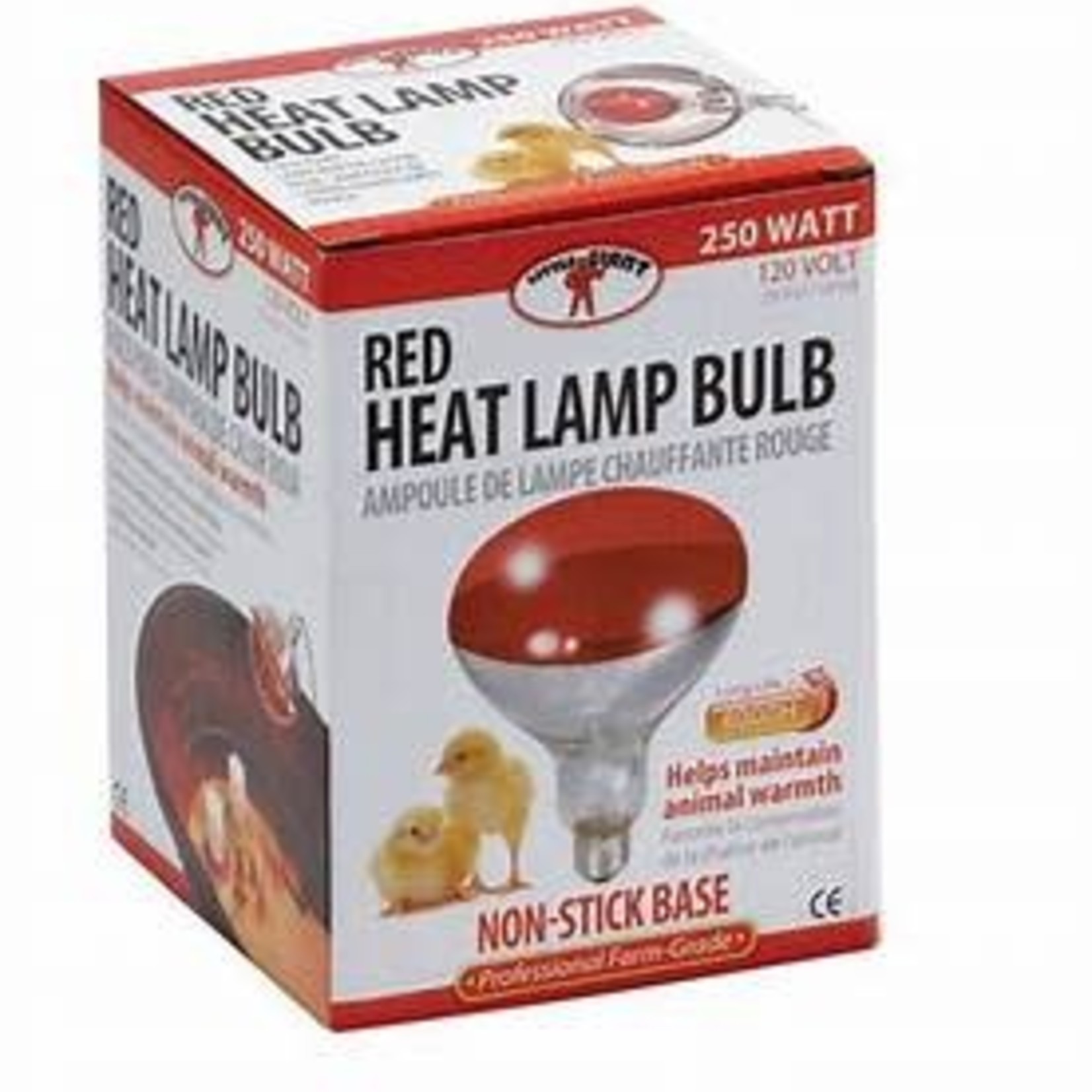 MILLER MFG CO INC       P Heat lamp red bulb 250W