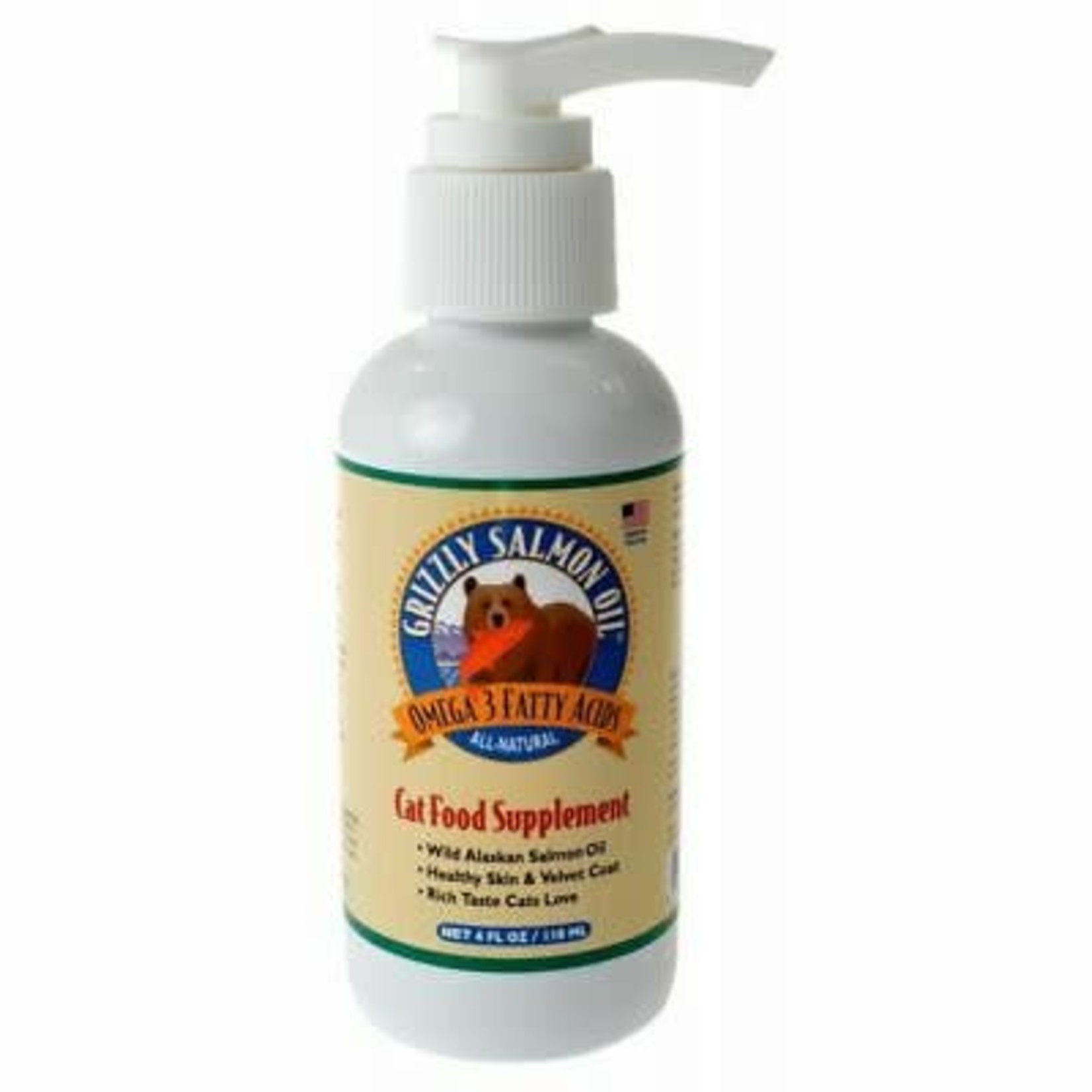 Grizzly Pet Products Grizzly Salmon oil Cat 4oz