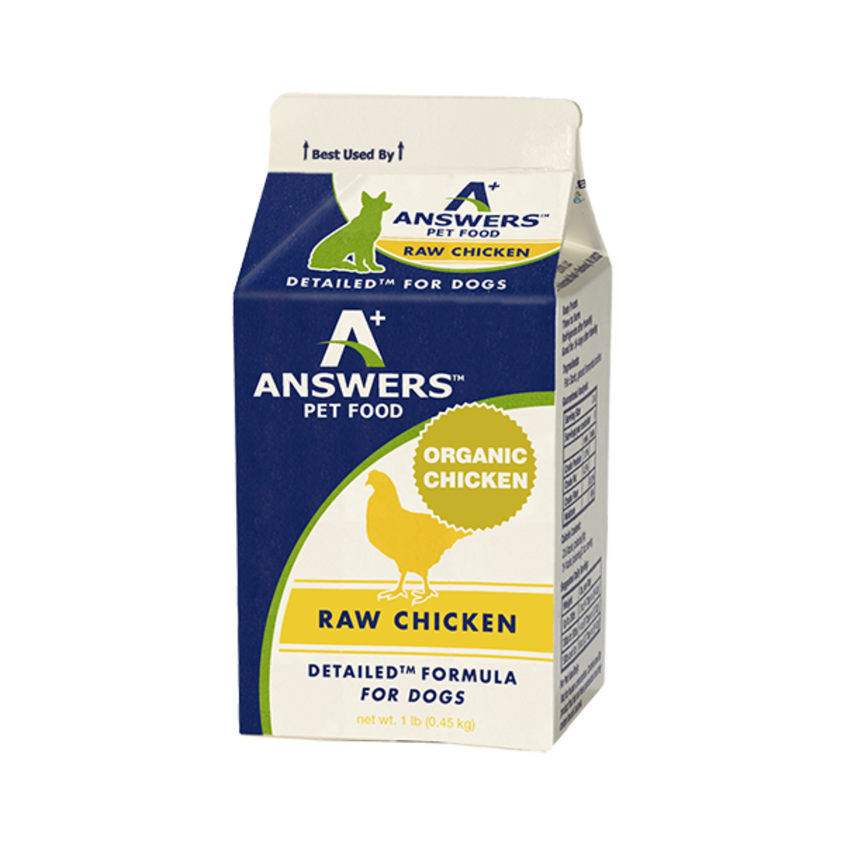 Answers Answers Dog Detailed Raw Chicken Formula 1 lb