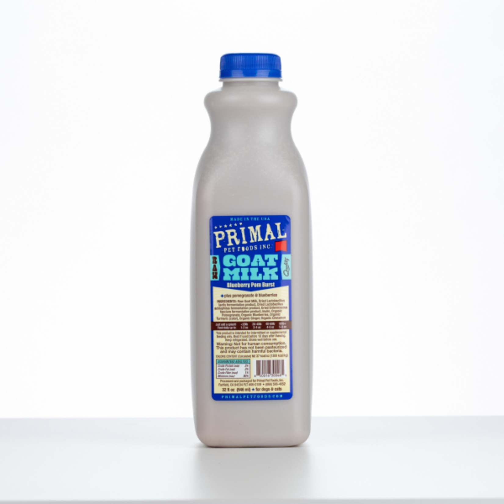 Primal Primal Frozen Raw Goat Milk Blueberry Pom Burst Quart / 32oz