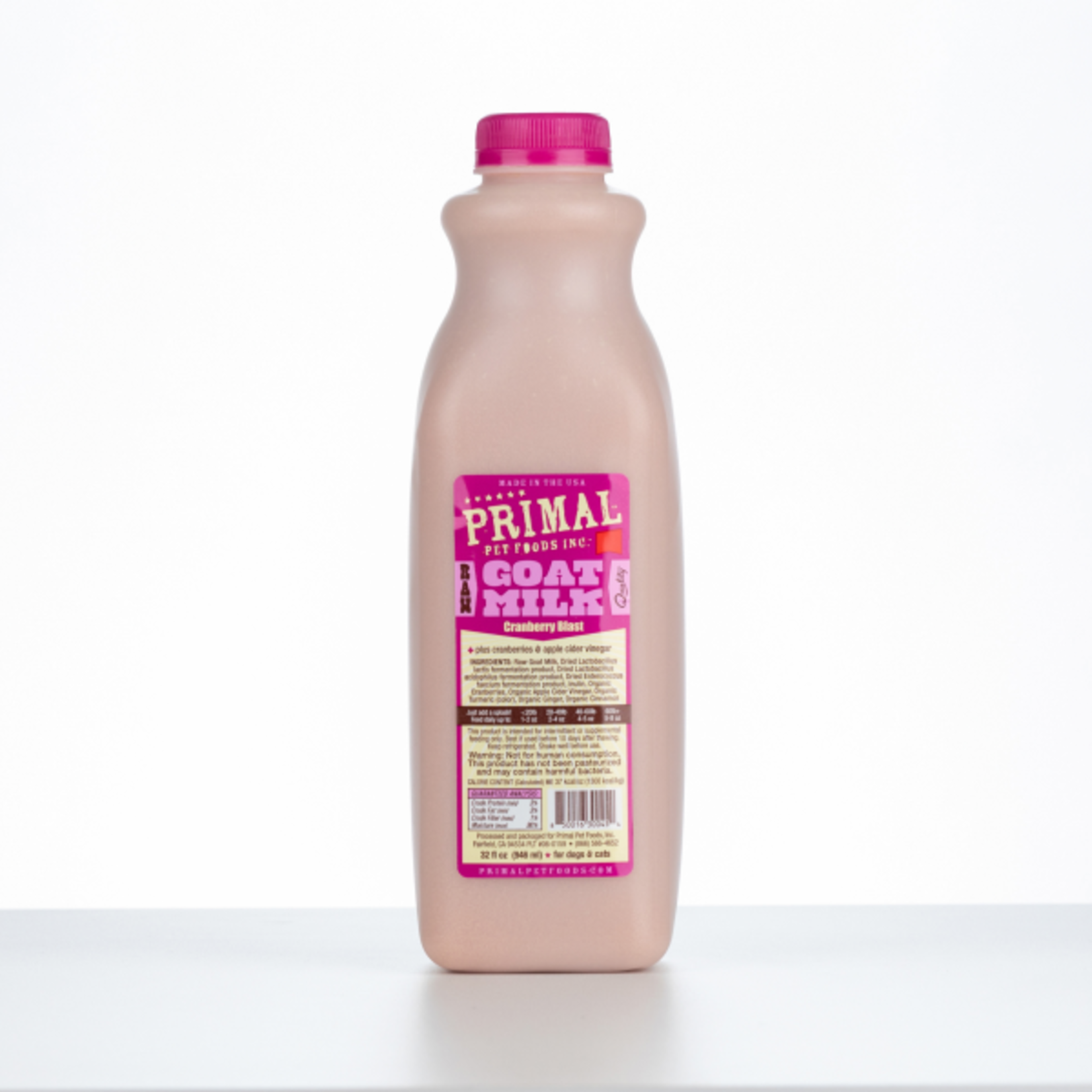 Primal Pet Foods Primal Frozen Raw Goat Milk Cranberry Blast Quart / 32 oz
