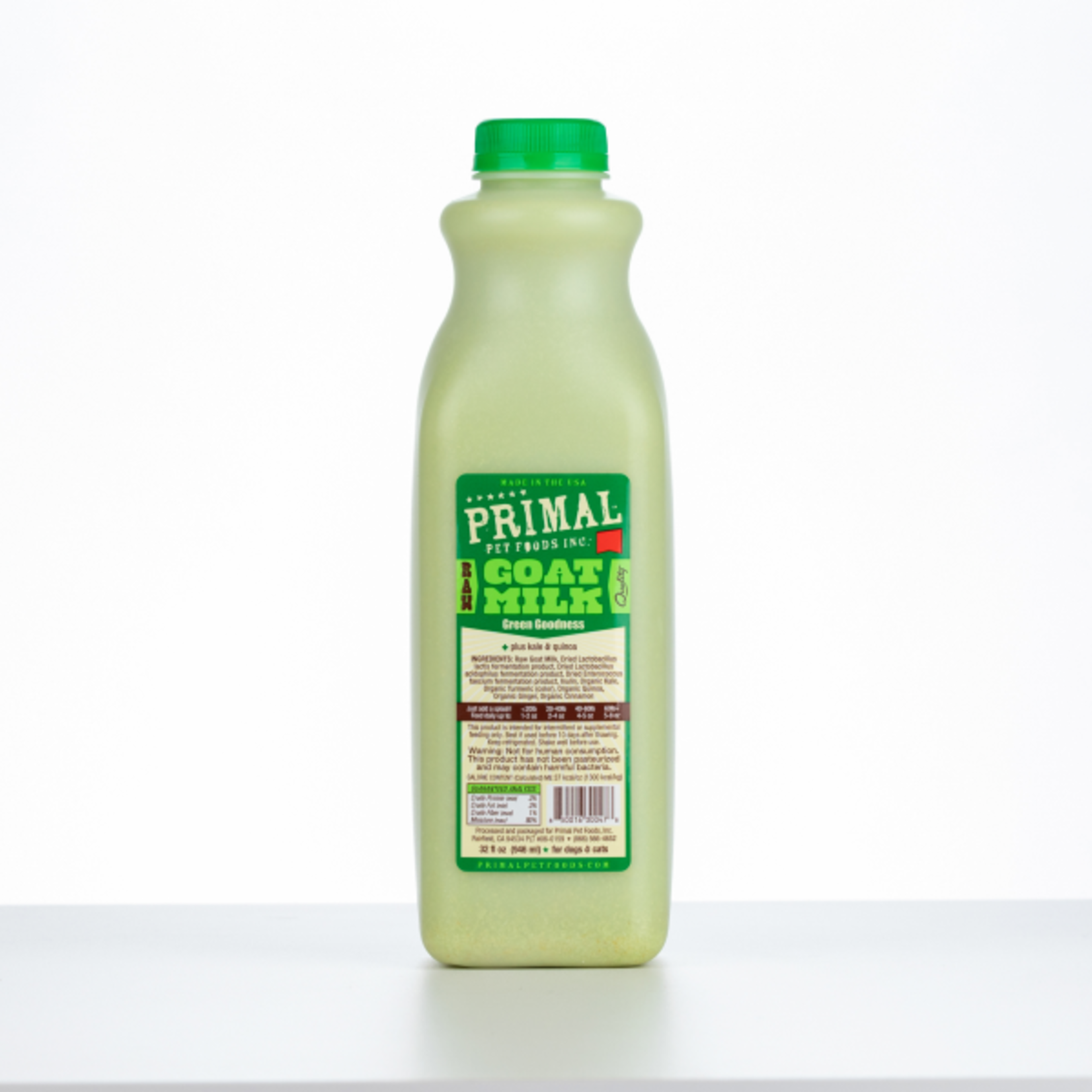 Primal Pet Foods Primal Frozen Raw Goat Milk Green Goodness Quart / 32 oz