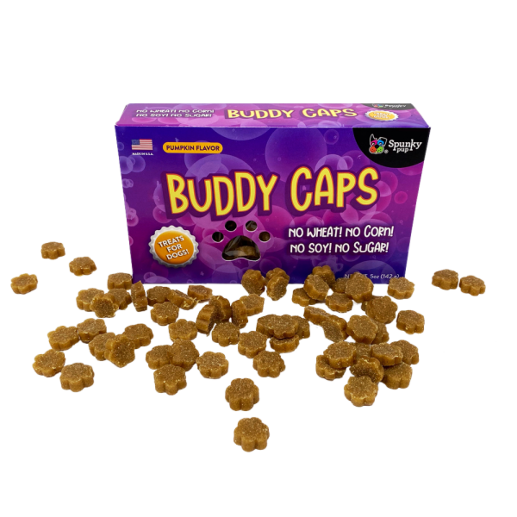 Spunky Pup Spunky Pup Buddy Caps Treats Pumpkin Flavor 5 oz