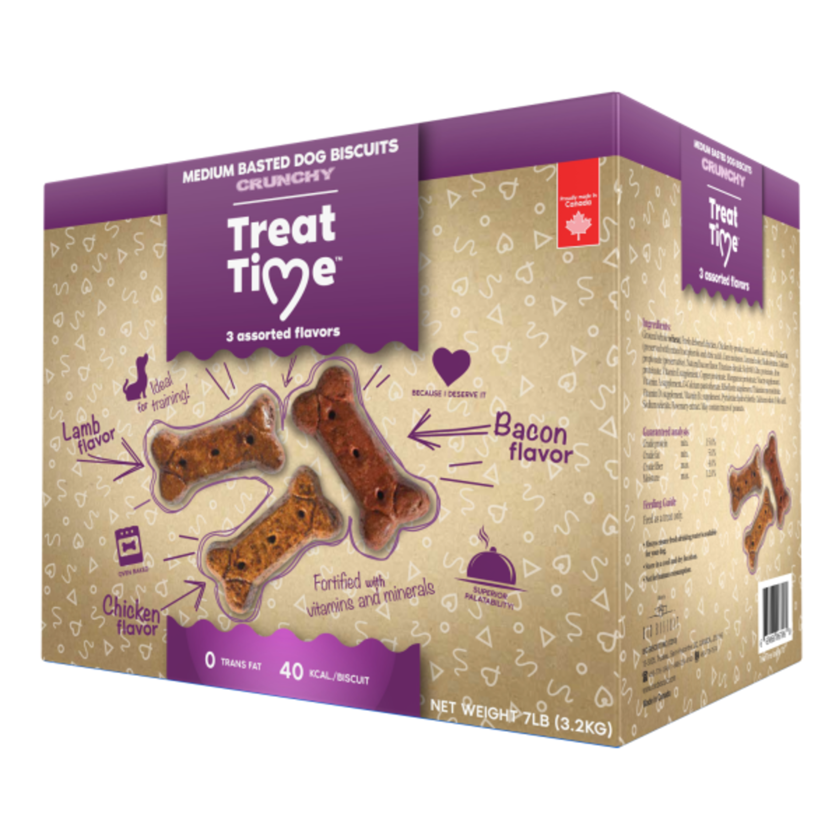 Treat Time Treat Time Medium Basted Biscuit 7 lb