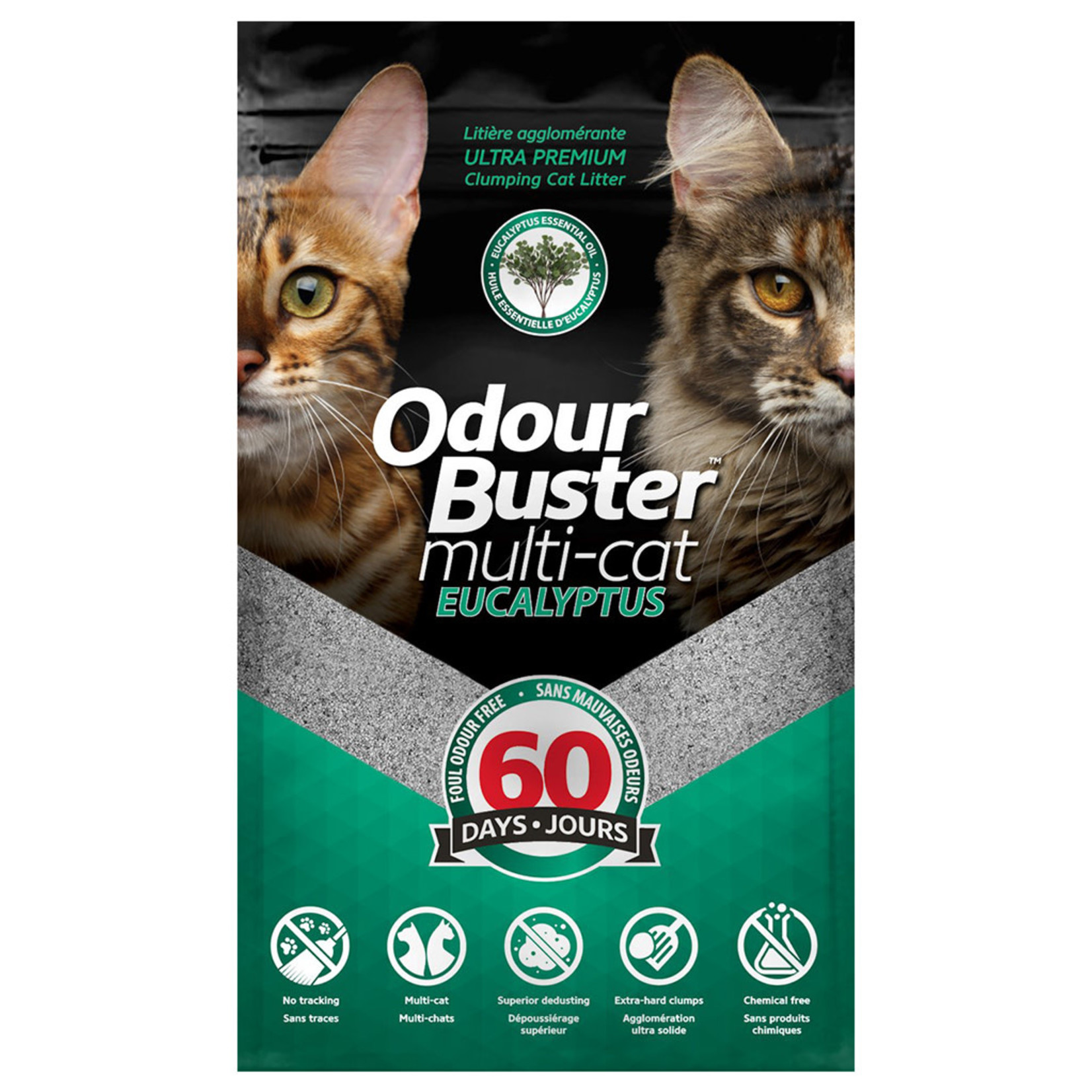 Odour Buster Odour Buster Multi-Cat Clumping Eucalyptus 12KG