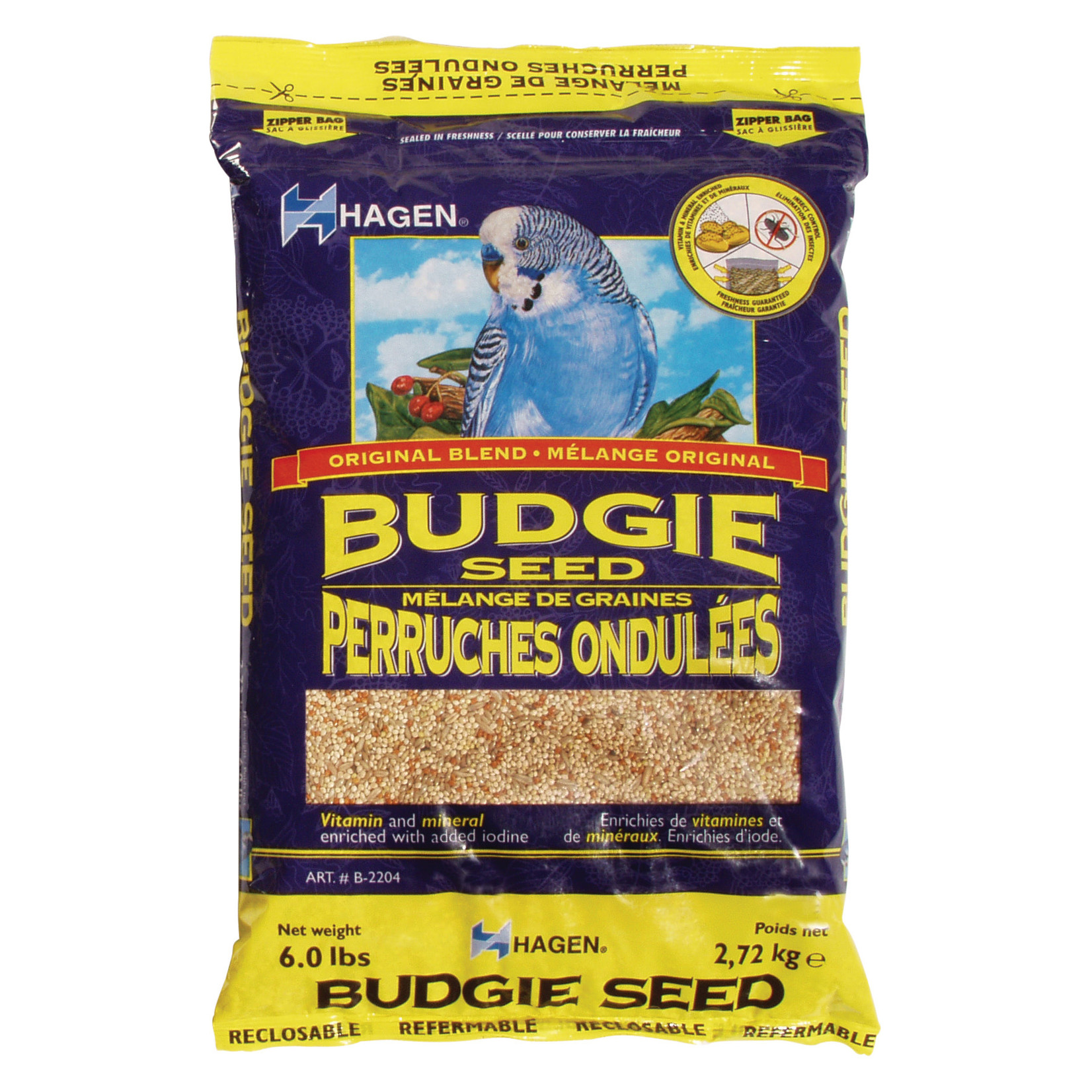 Hagen Parakeet/Budgie Staple VME Seeds, 6 lb, bagged