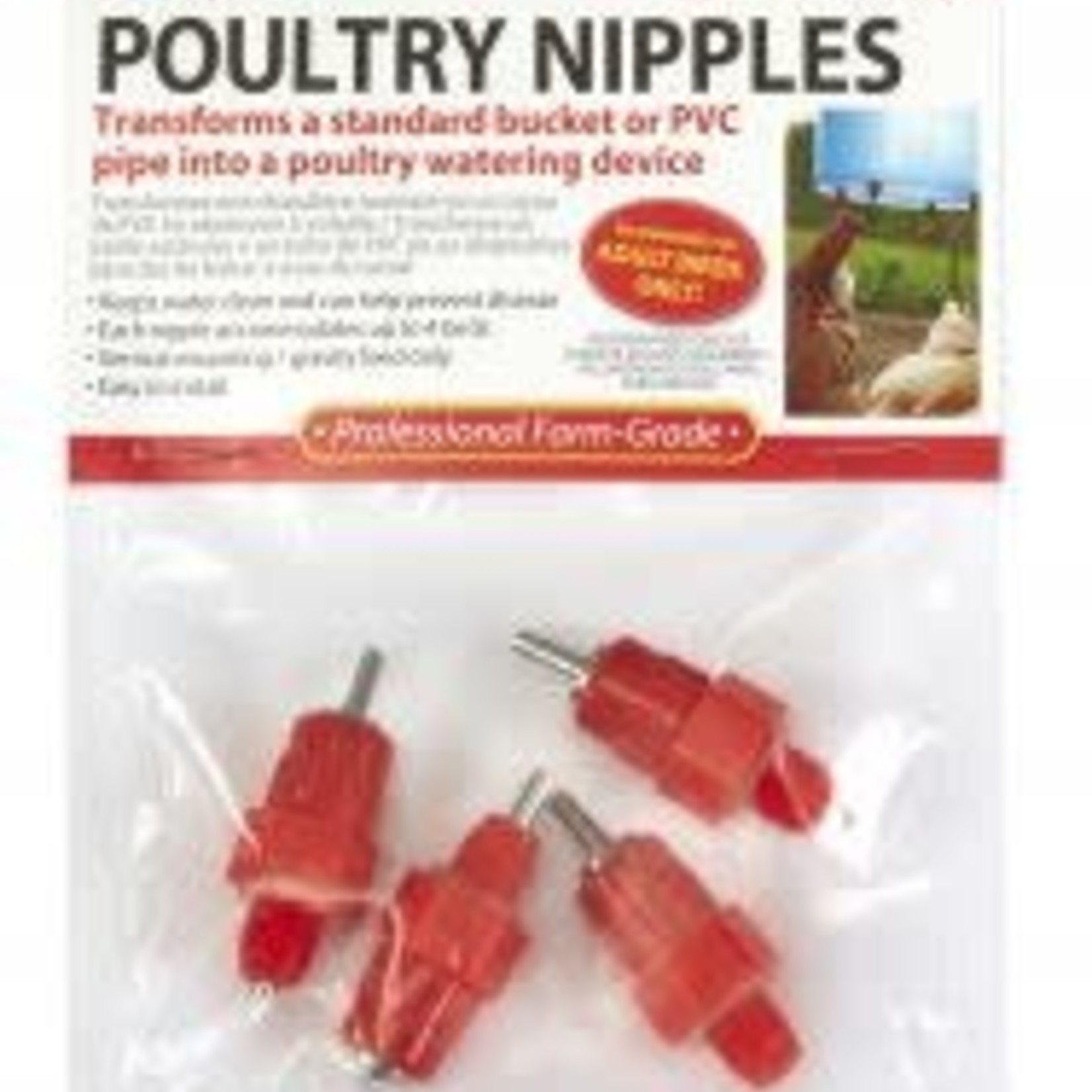 Little Giant Poultry Waterer Nipples 4pc