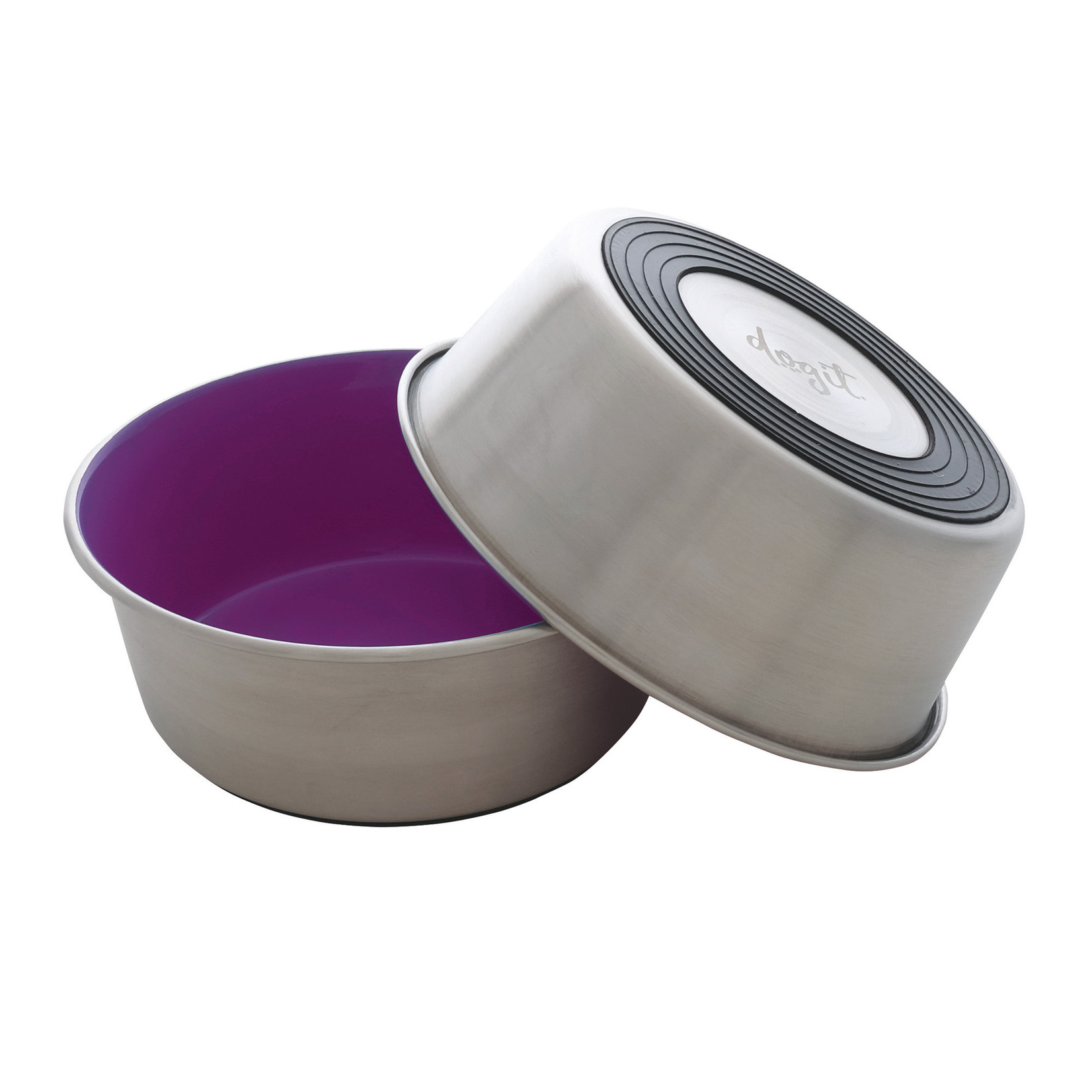 DogIt Dogit Stainless Steel Non-Skid Dog Bowl - Purple
