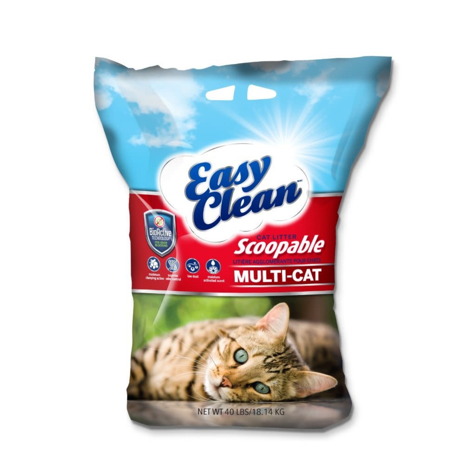 PESTELL PET PRODUCTS Easy Clean Scoop Litter Multi-Cat 40LB