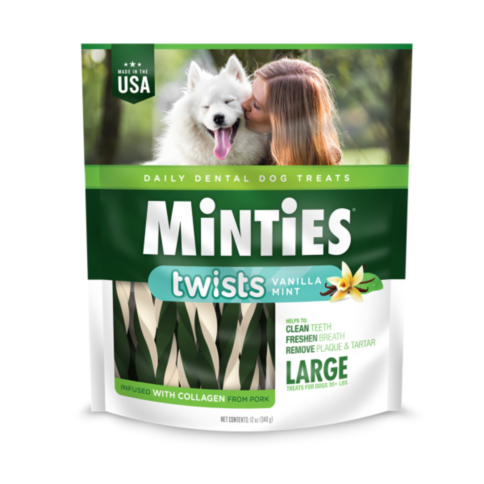 Minties Minties Dental Twists Large 12 oz